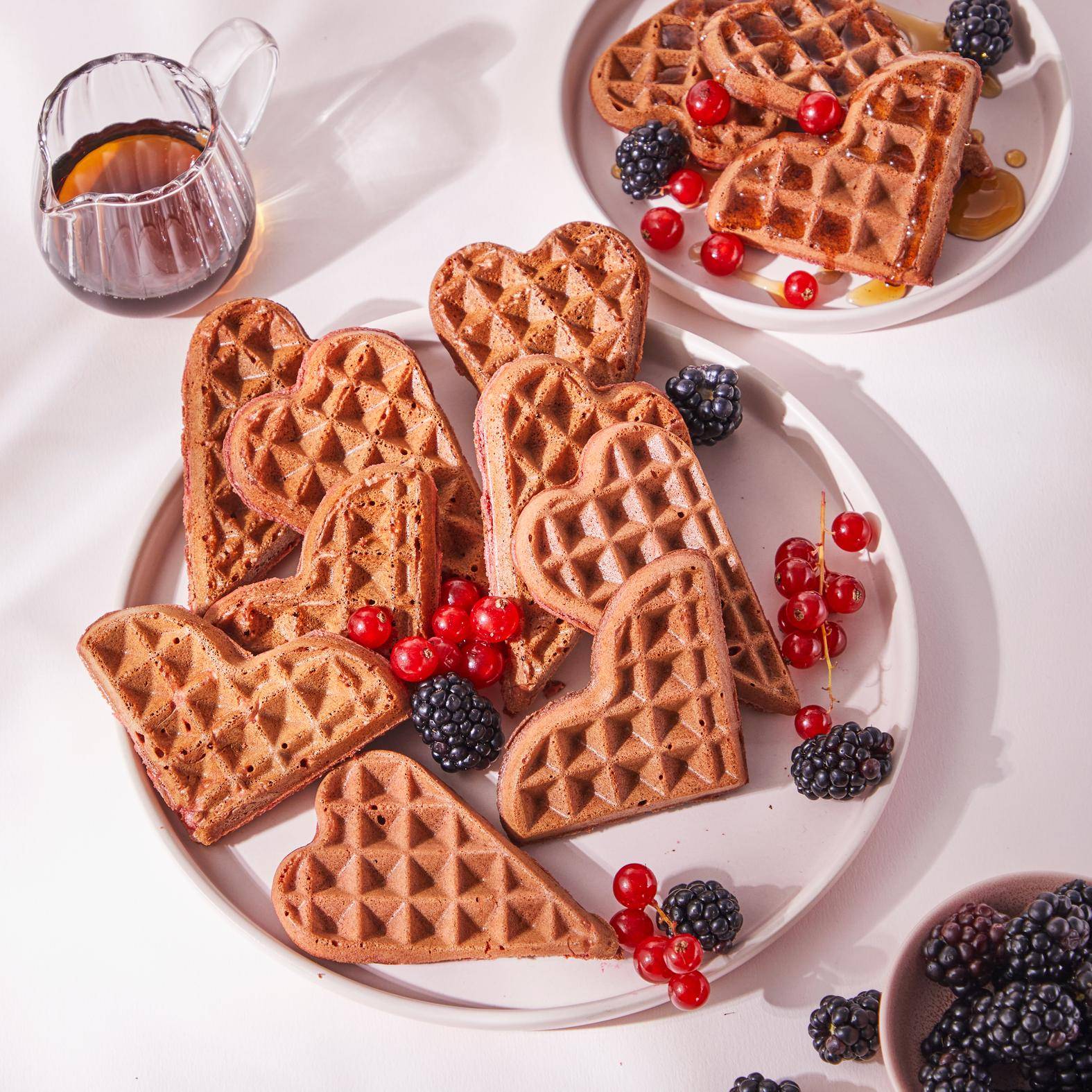 Red velvet hartwafels - Recepten Snack Collection MECHANICAL | Tefal