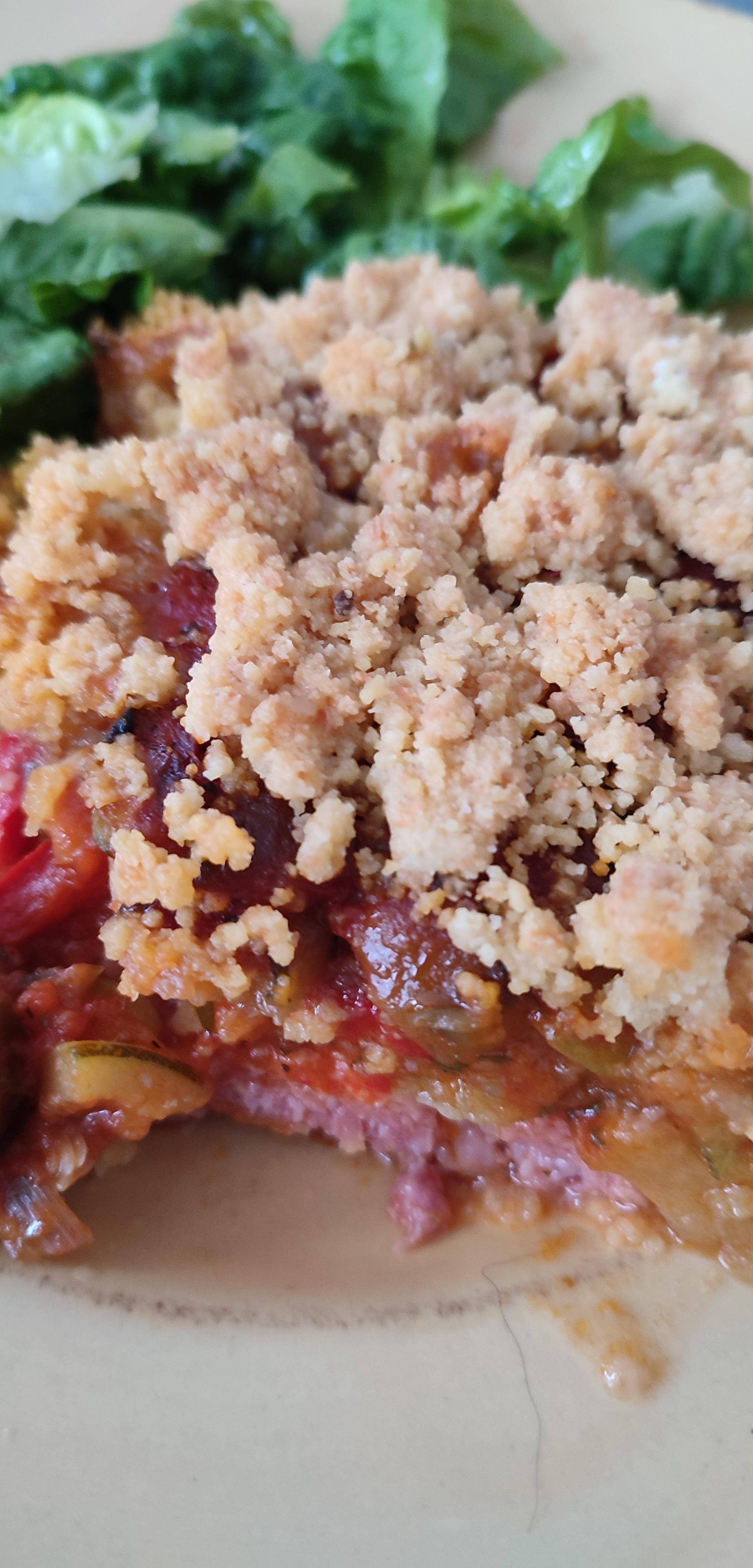 Gratin du soleil crumble parmesan - Recette Cake Factory | Tefal