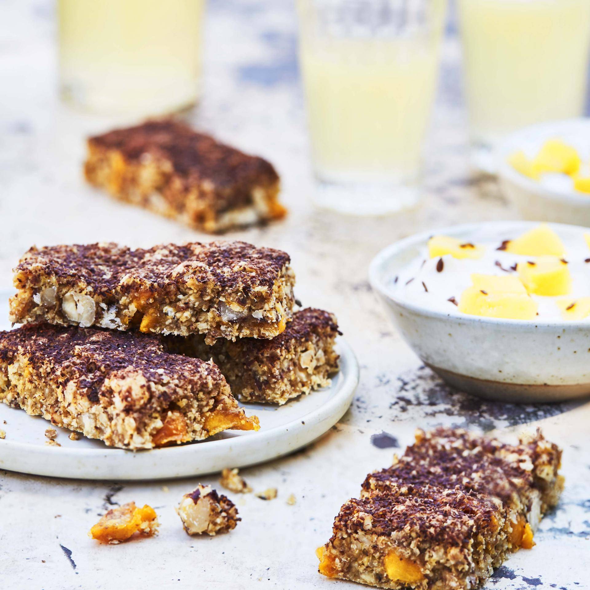 Barres à la mangue et aux noisettes - Recette Cake Factory Délices | Tefal