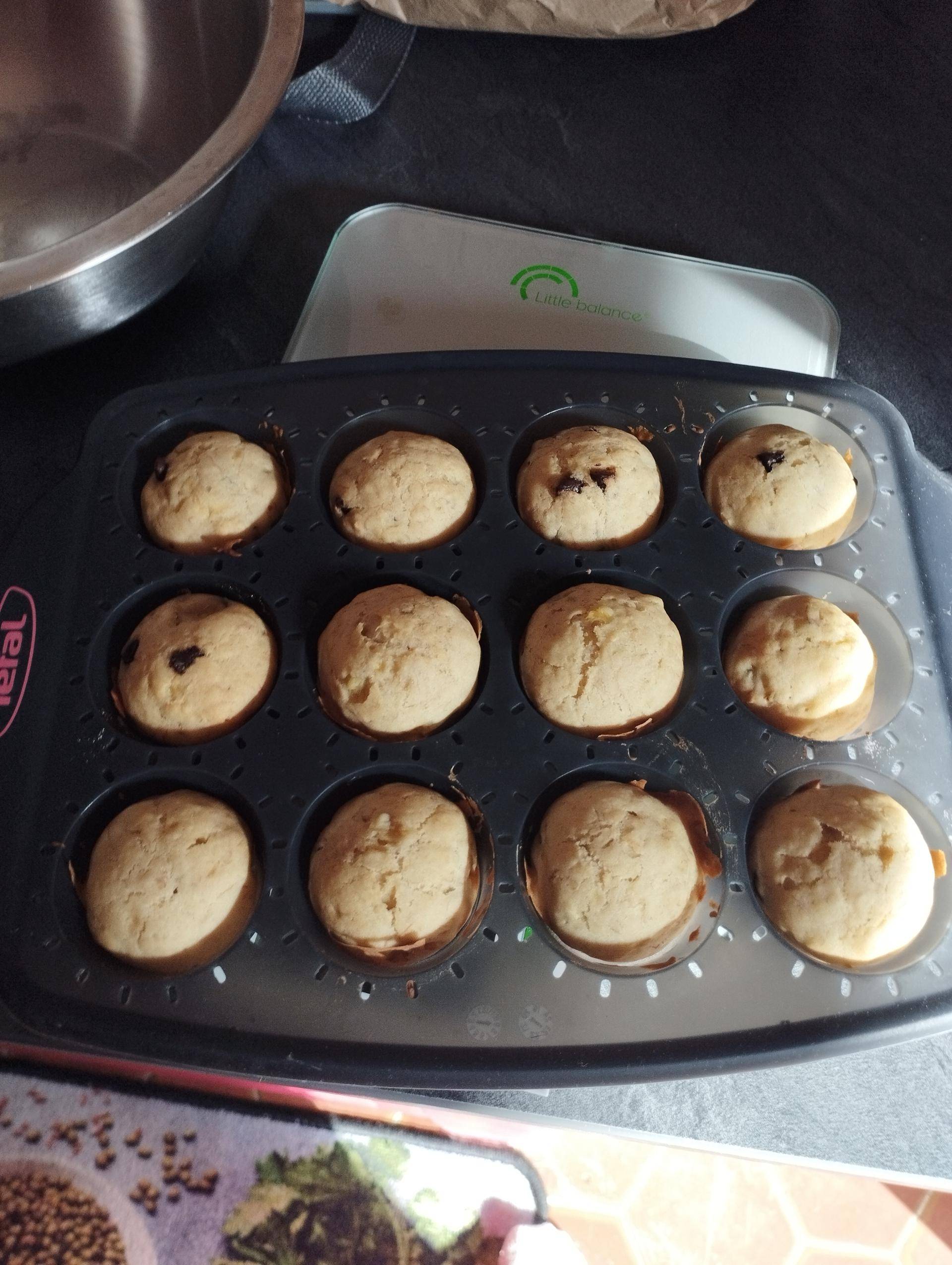 Bébé mini muffin banane chocolat - Recepten Cake Factory Délices | Tefal