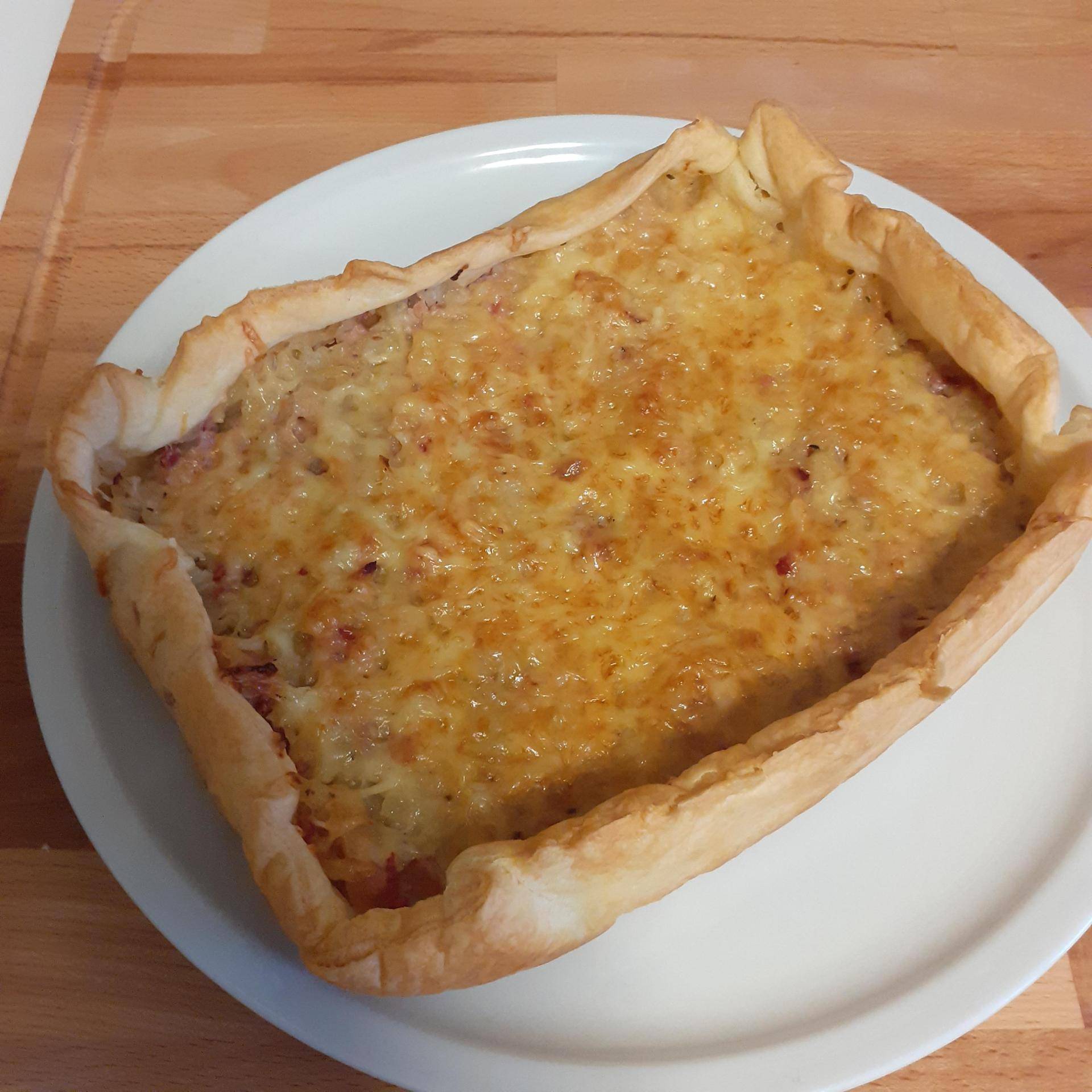 Tarte oignons lardons - Recepten Cake Factory | Tefal