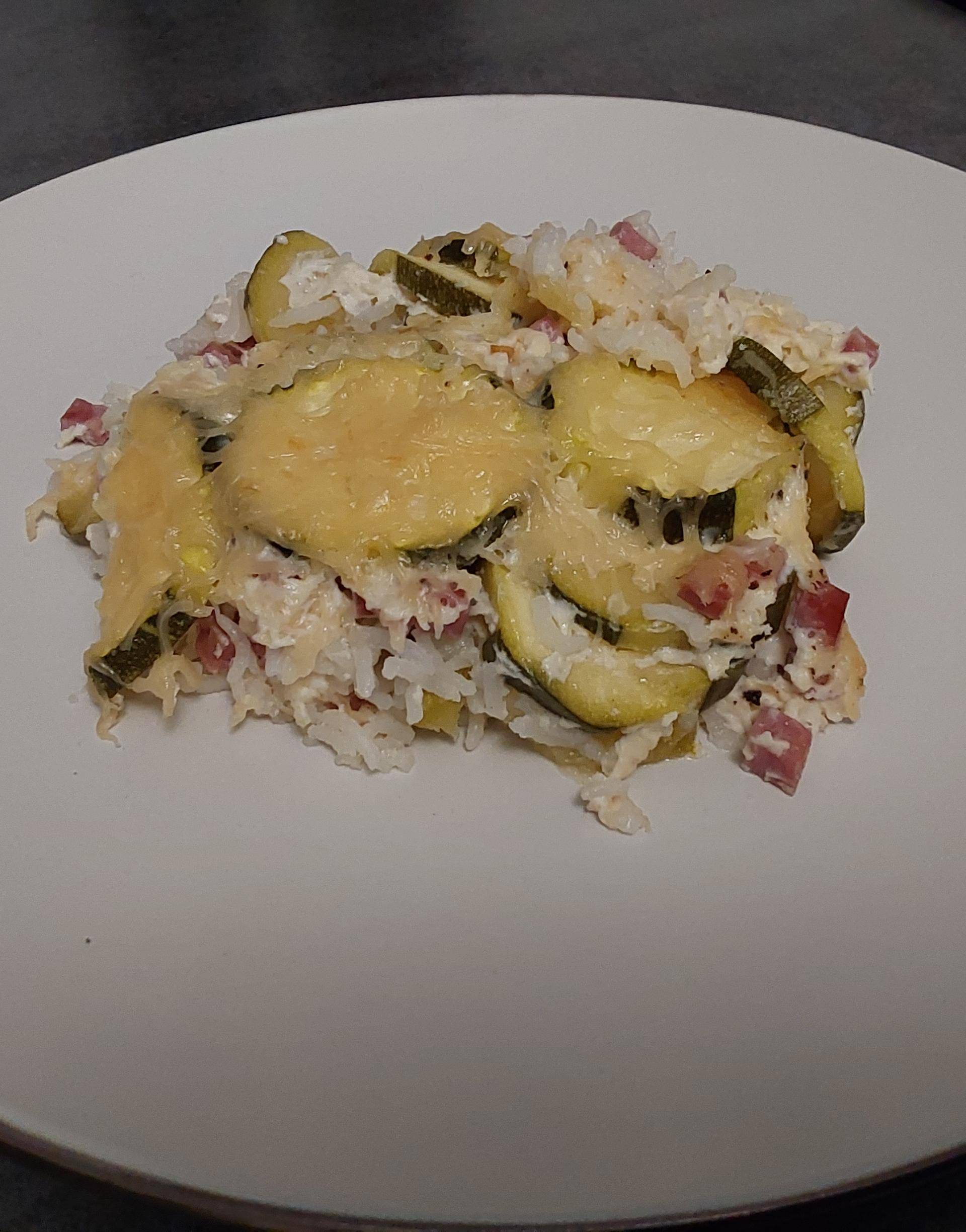 Gratin Riz Courgette - Recette Cake Factory Délices | Tefal