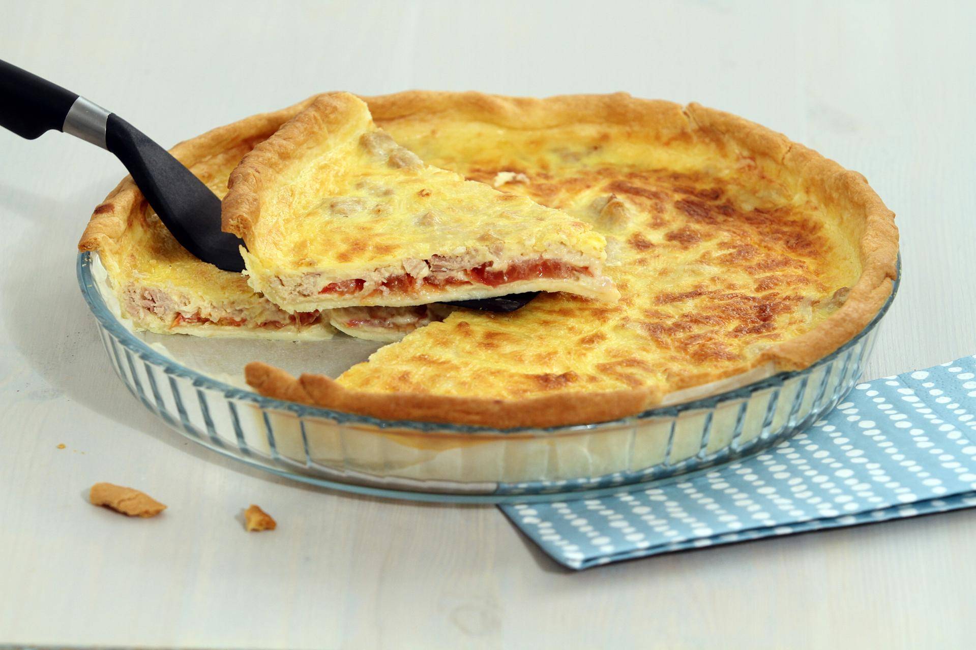 Quiche thon, tomate et moutarde - Recette Balance de cuisine | Tefal