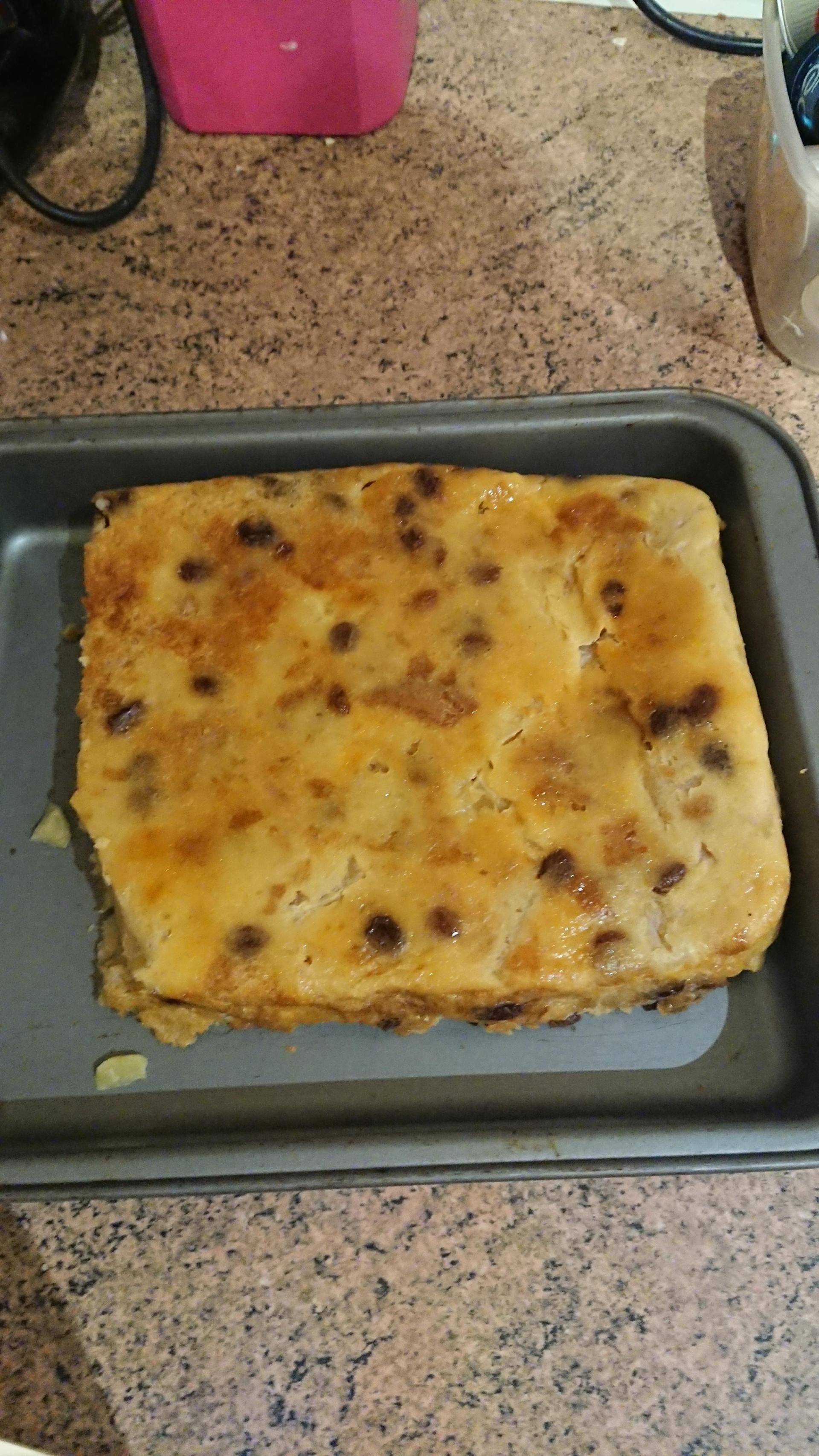 Pudding aux pommes et aux raisins - Recepten Cake Factory | Tefal