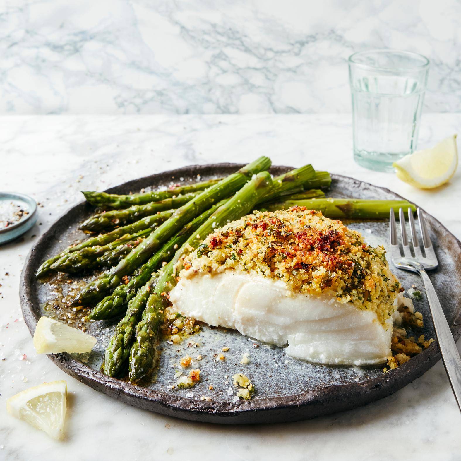 Cabillaud en croûte avec asperges - Recette OptiGrill 2in1 | Tefal
