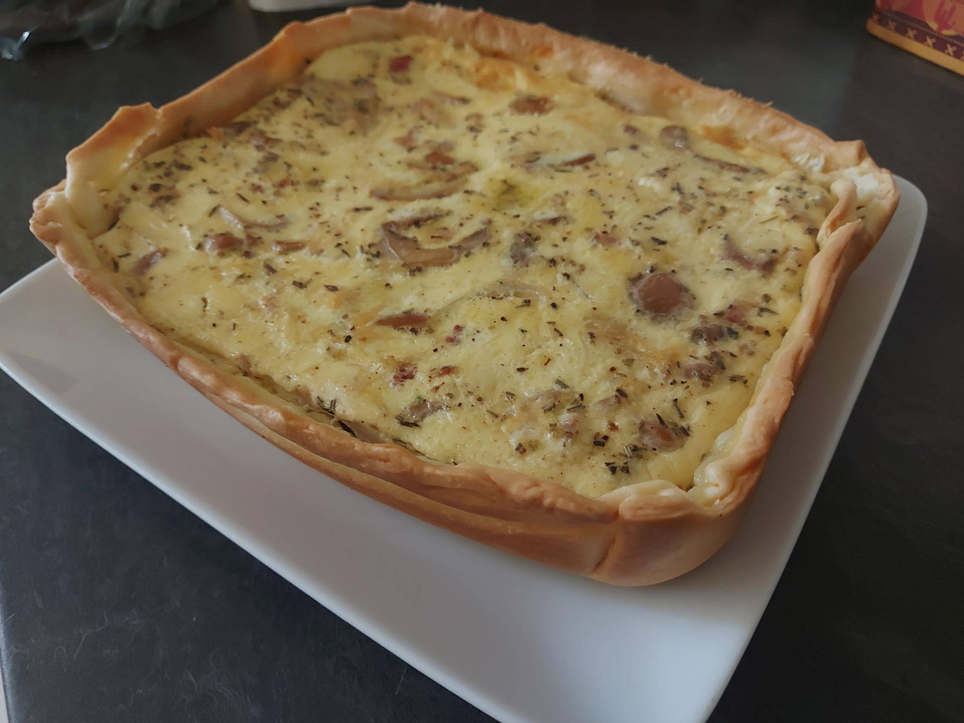 Quiche lardons champions - Recepten Cake Factory | Tefal