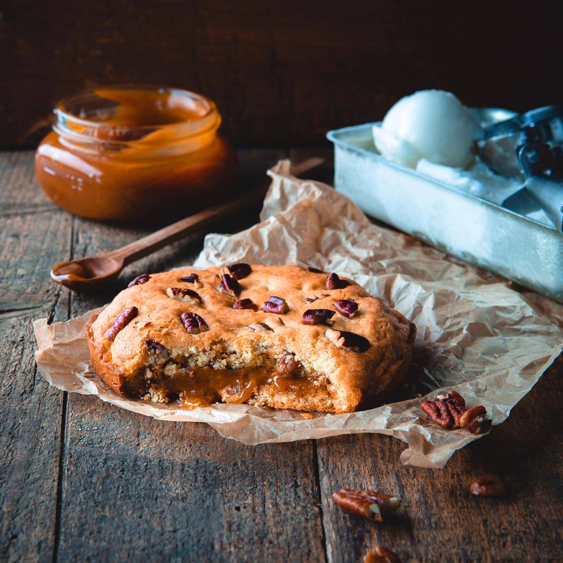Maxi cookie fourré caramel - Recette Cake Factory | Tefal