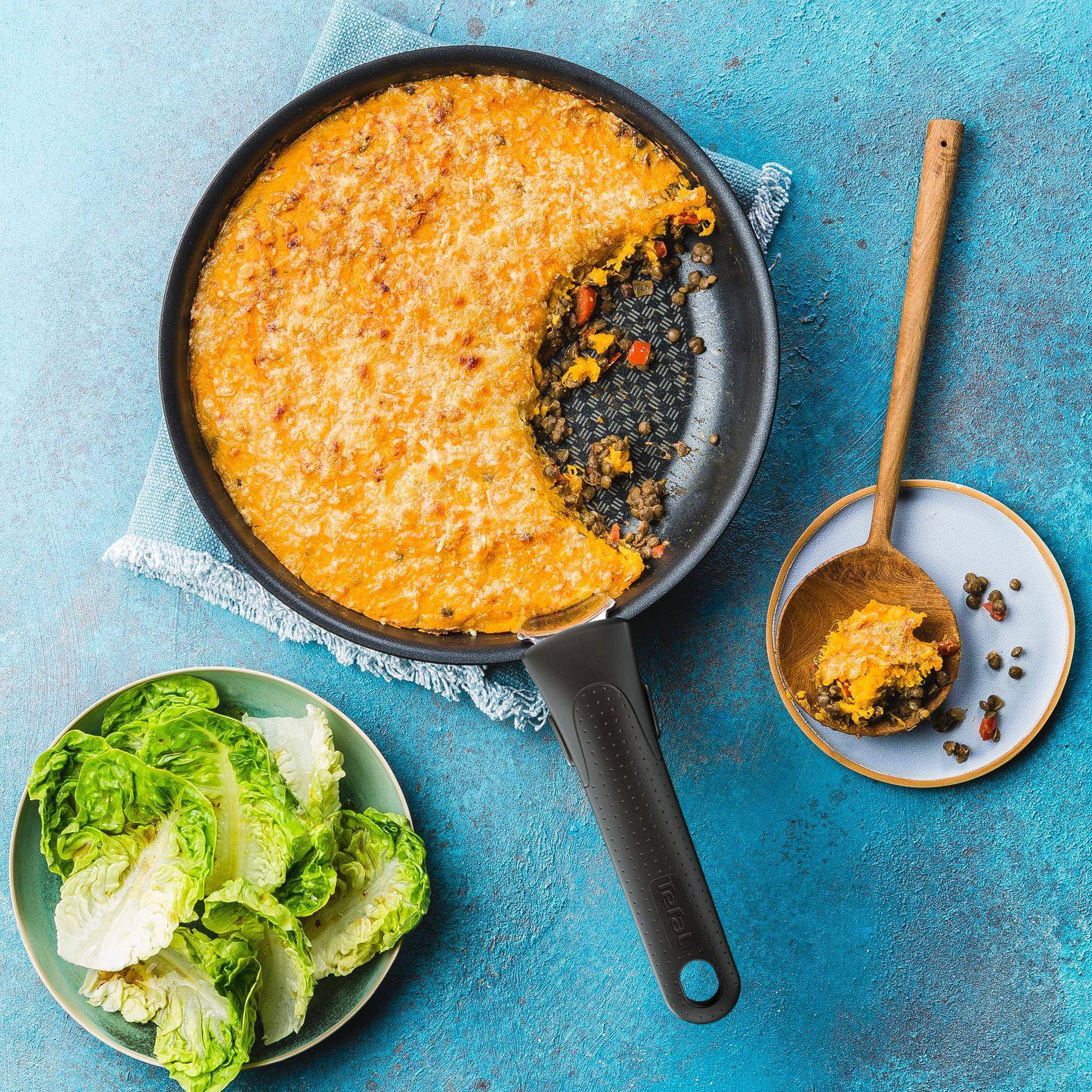 Gratin de patate douce et lentilles - Recepten Poêles et Casseroles | Tefal