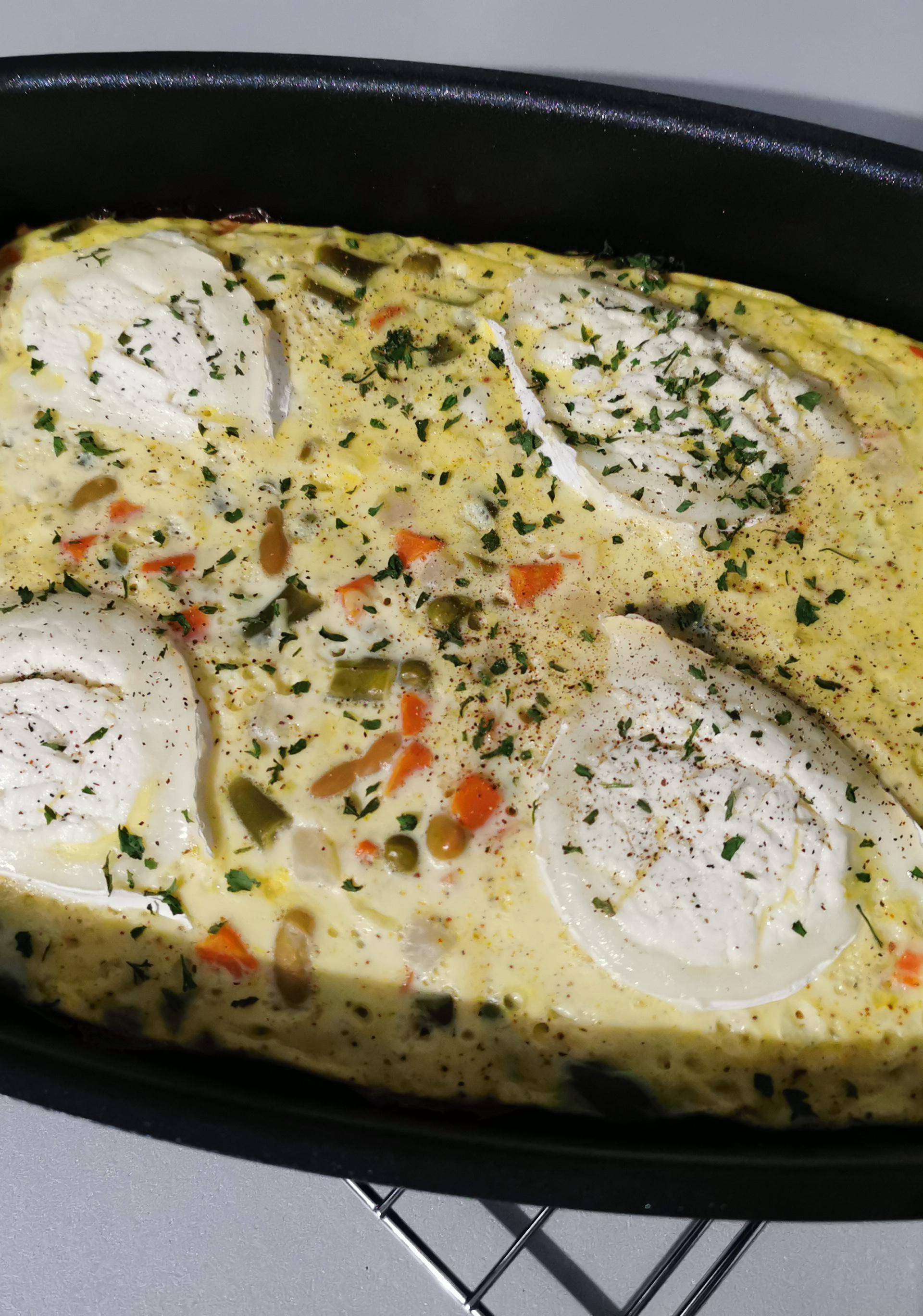 Gratin de macédoine aux chèvre - Recette Cake Factory | Tefal