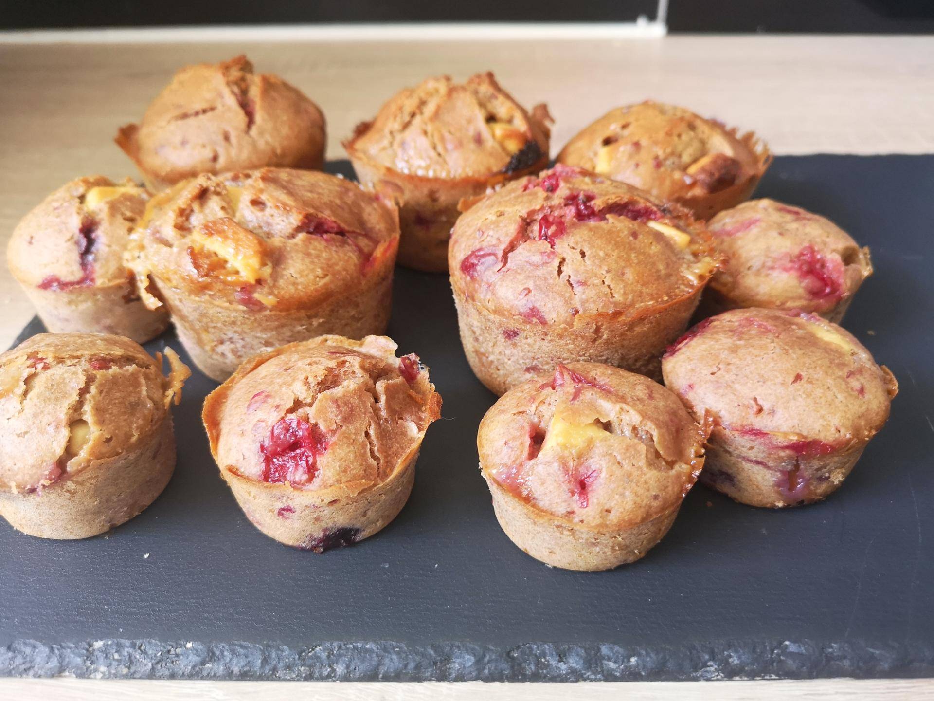 Muffins groseilles chocolat blanc - Recette Cake Factory | Tefal