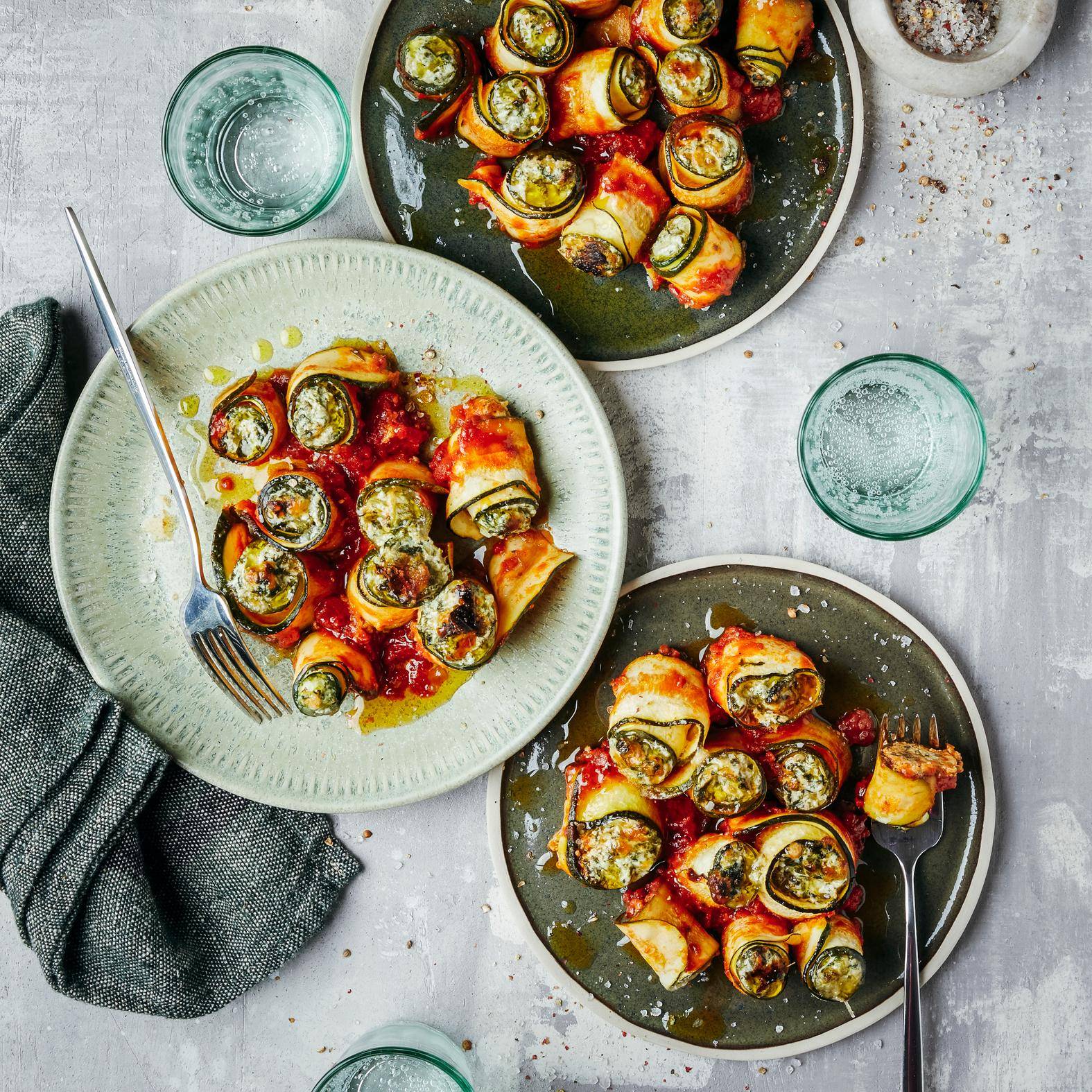 Rouleaux de courgettes façon lasagnes - Recette OptiGrill 2in1 | Tefal