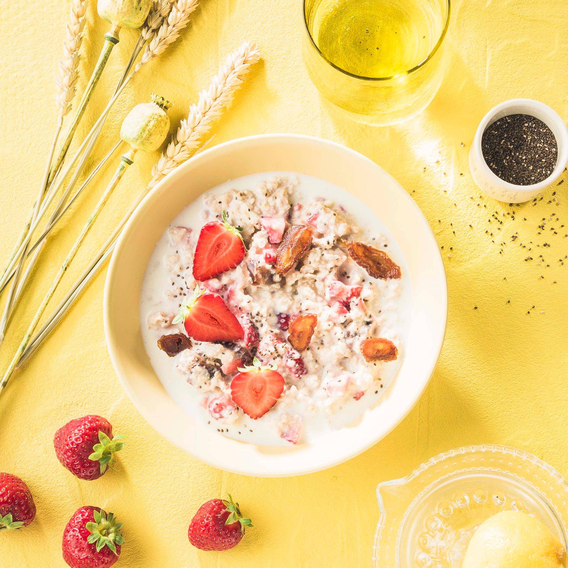 Porridge fraises coco - Recette Poêles et Casseroles | Tefal