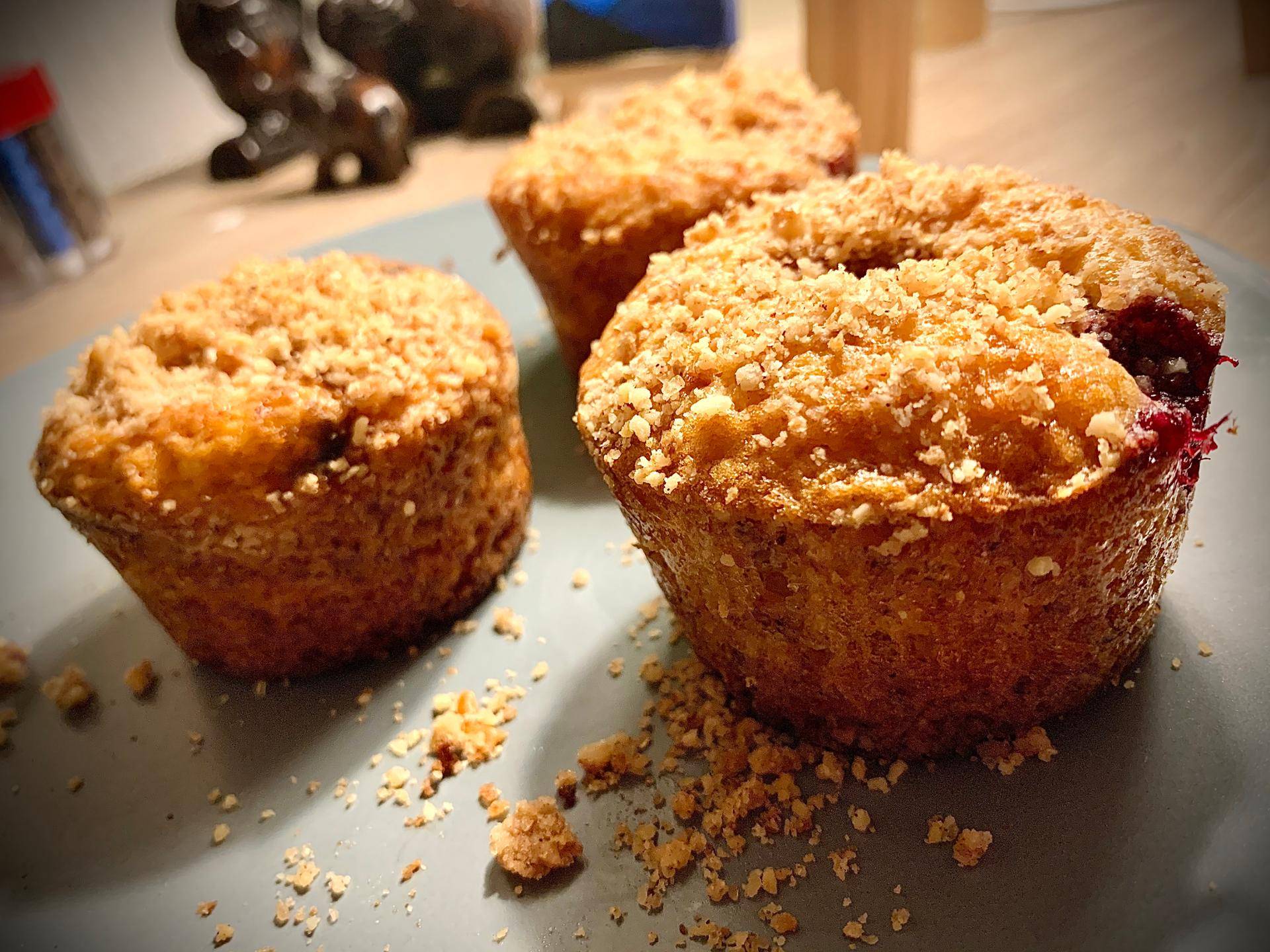 Muffins croustillants framboise ou myrtille - Recette Cake Factory | Tefal