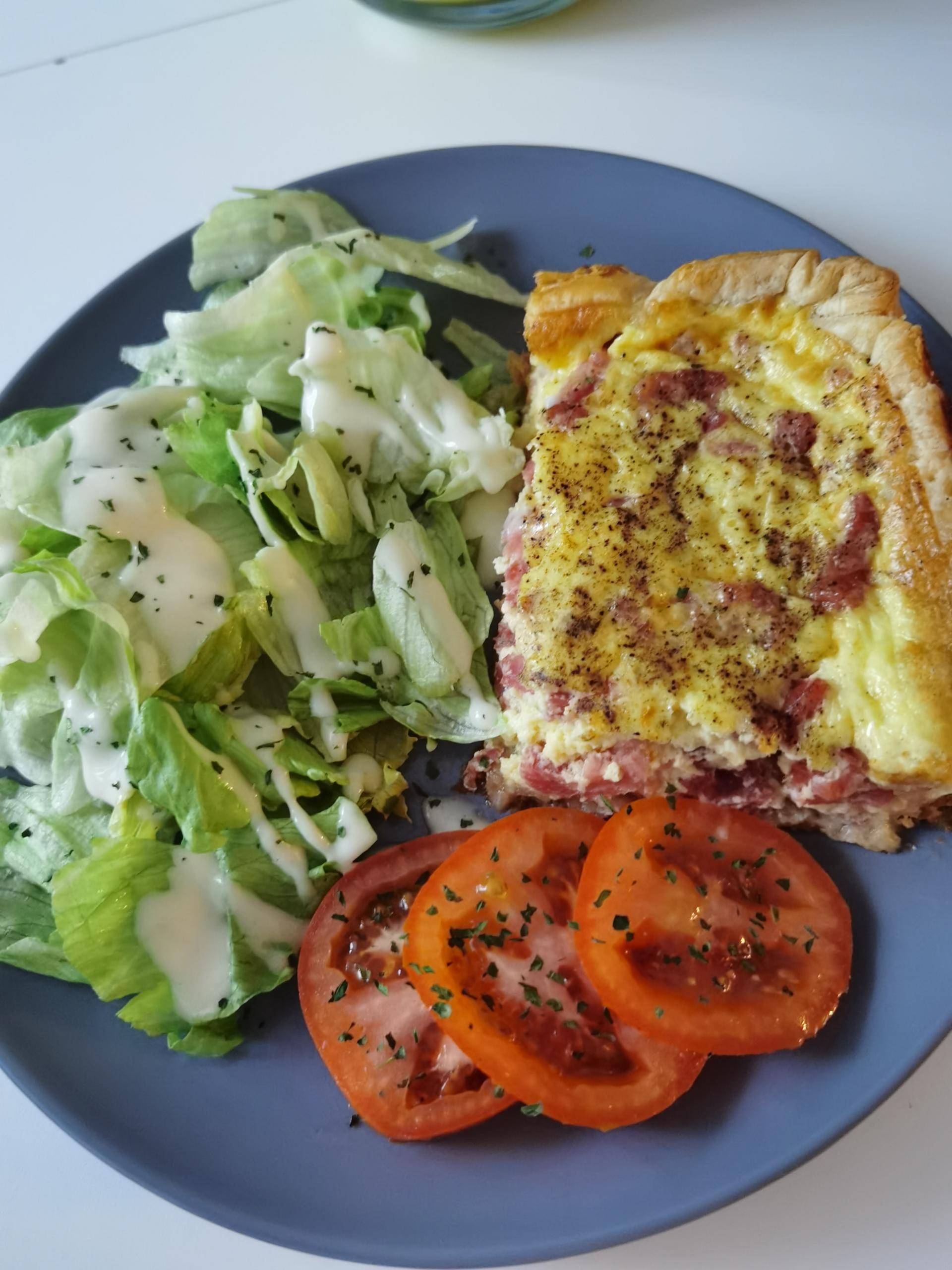 Quiche lardons hallal - Parmesan. - Recepten Cake Factory Délices | Tefal