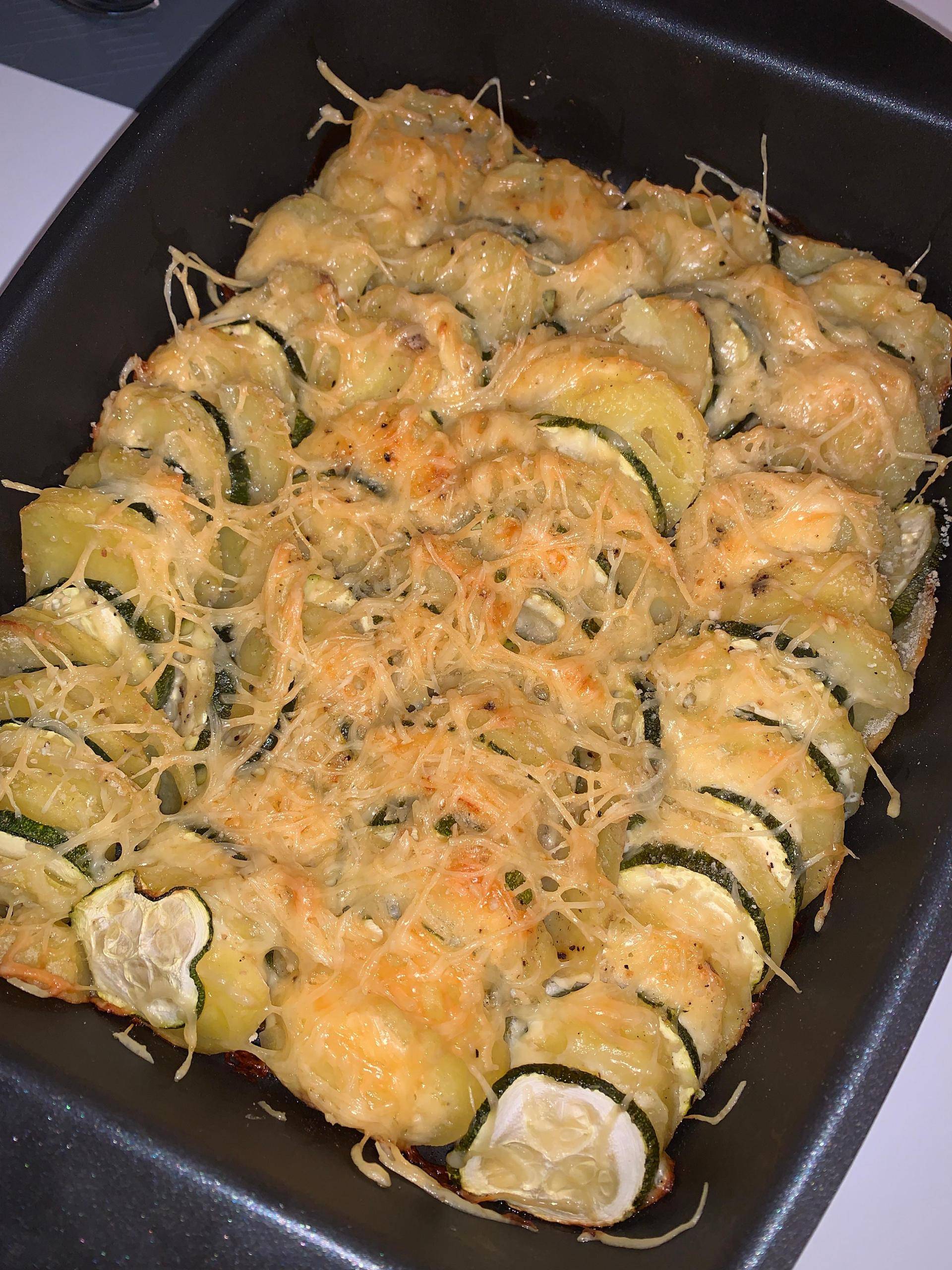 Gratin pomme de terre courgette - Recepten Cake Factory | Tefal