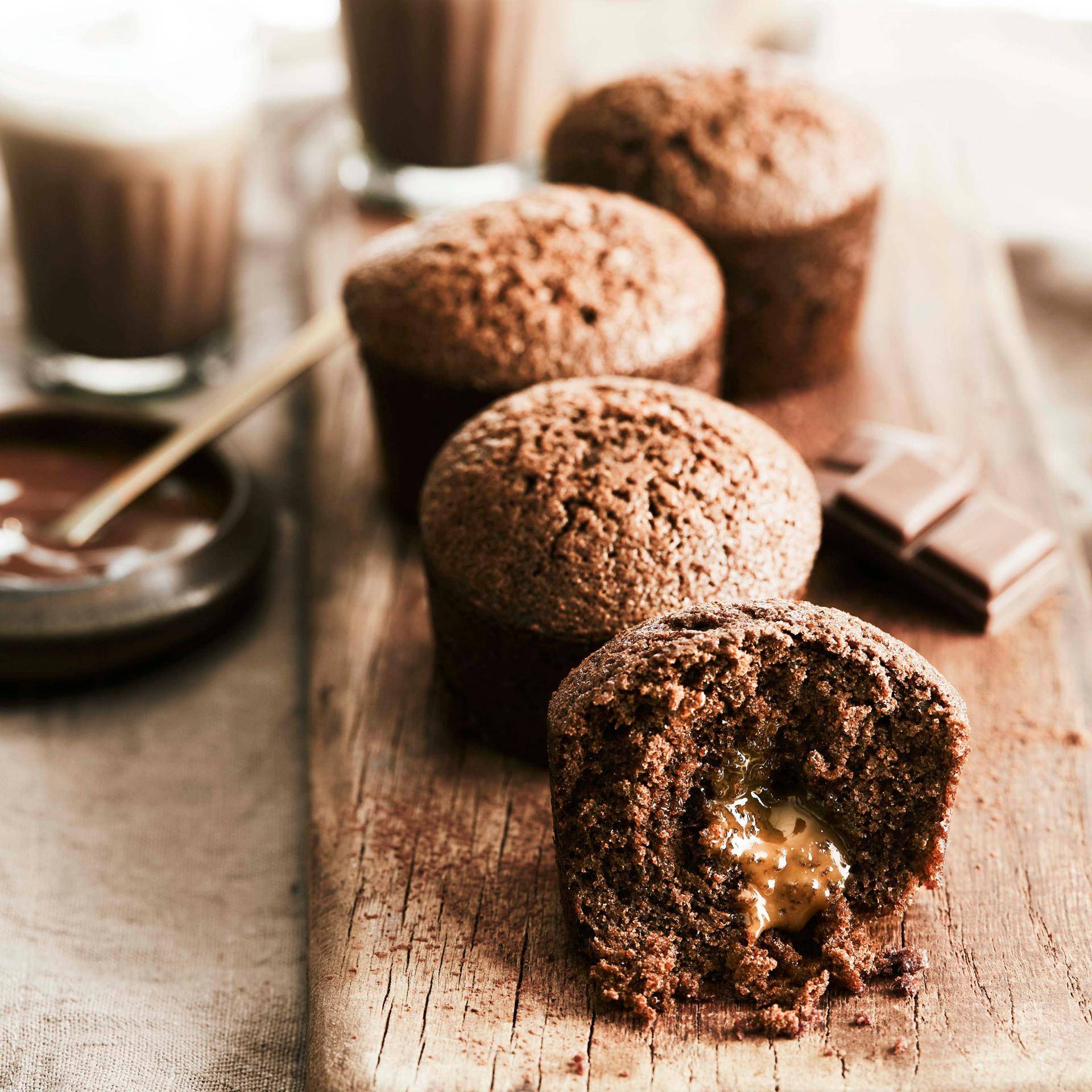 Muffins au chocolat cœur au caramel - Recette Cake Factory | Tefal