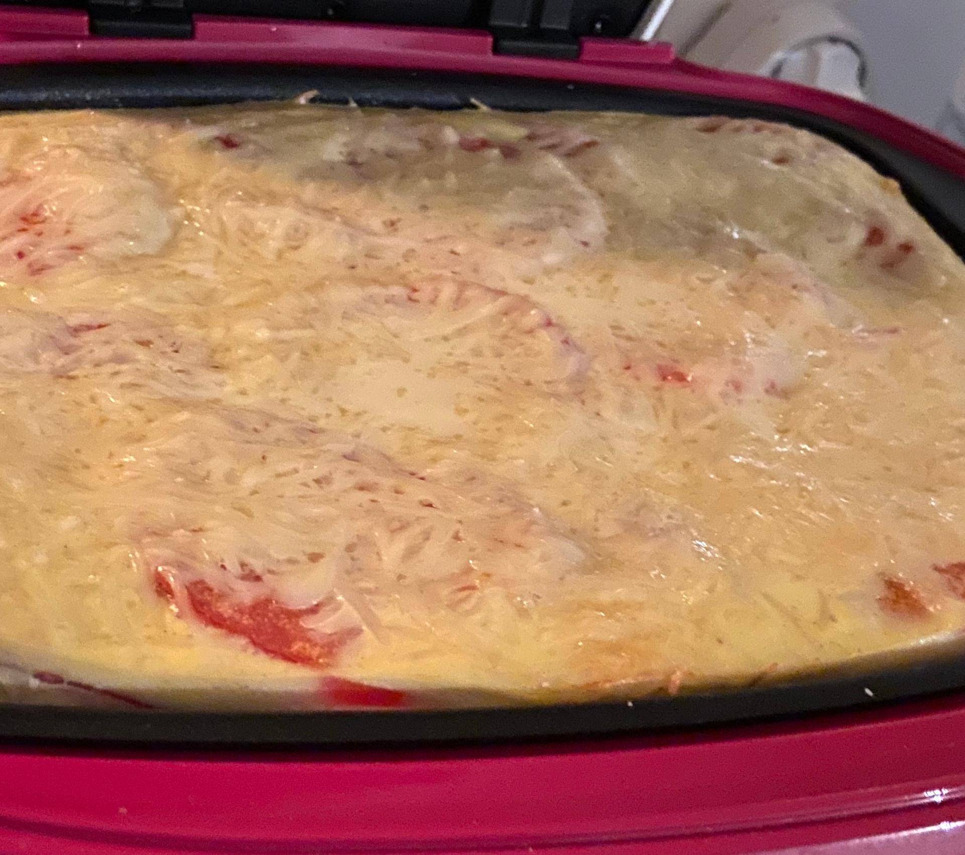 Quiche au thon et tomates, sans pâte - Recette Cake Factory | Tefal
