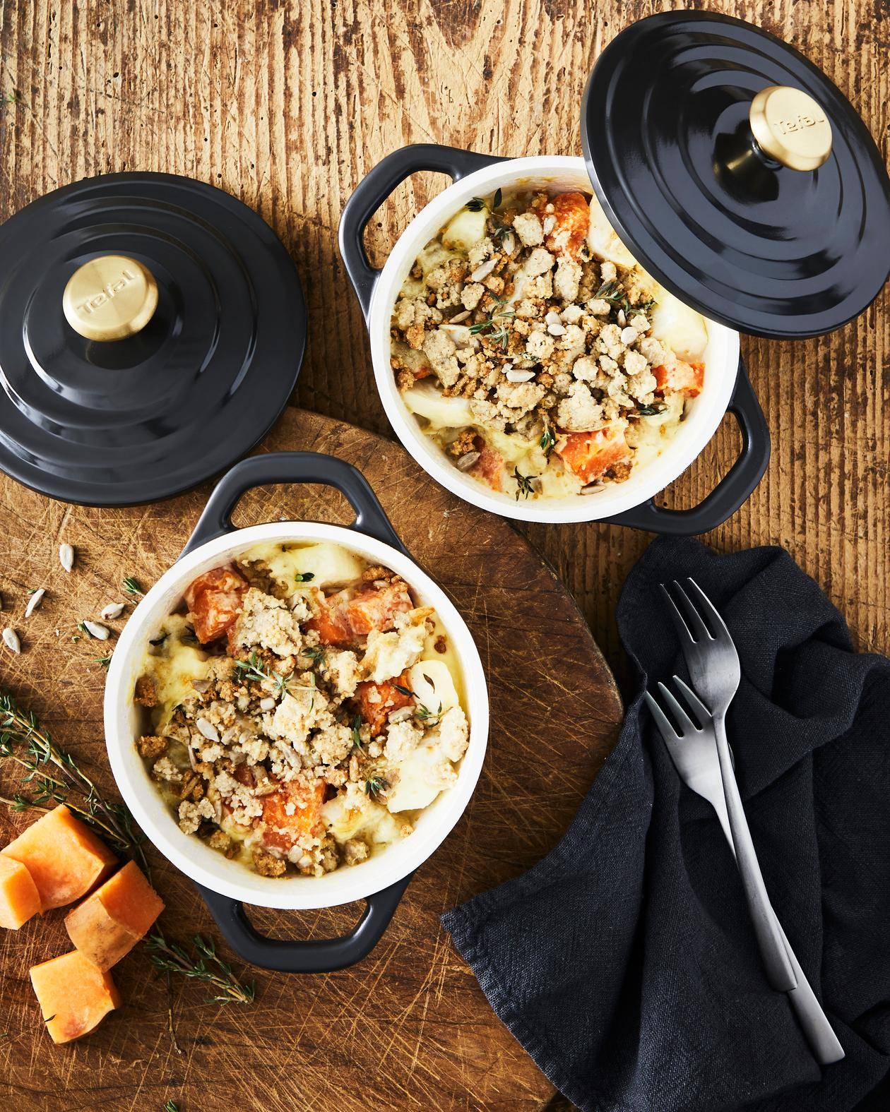 Crumble de sarrazin aux courge-navet - Recette undefined | Tefal