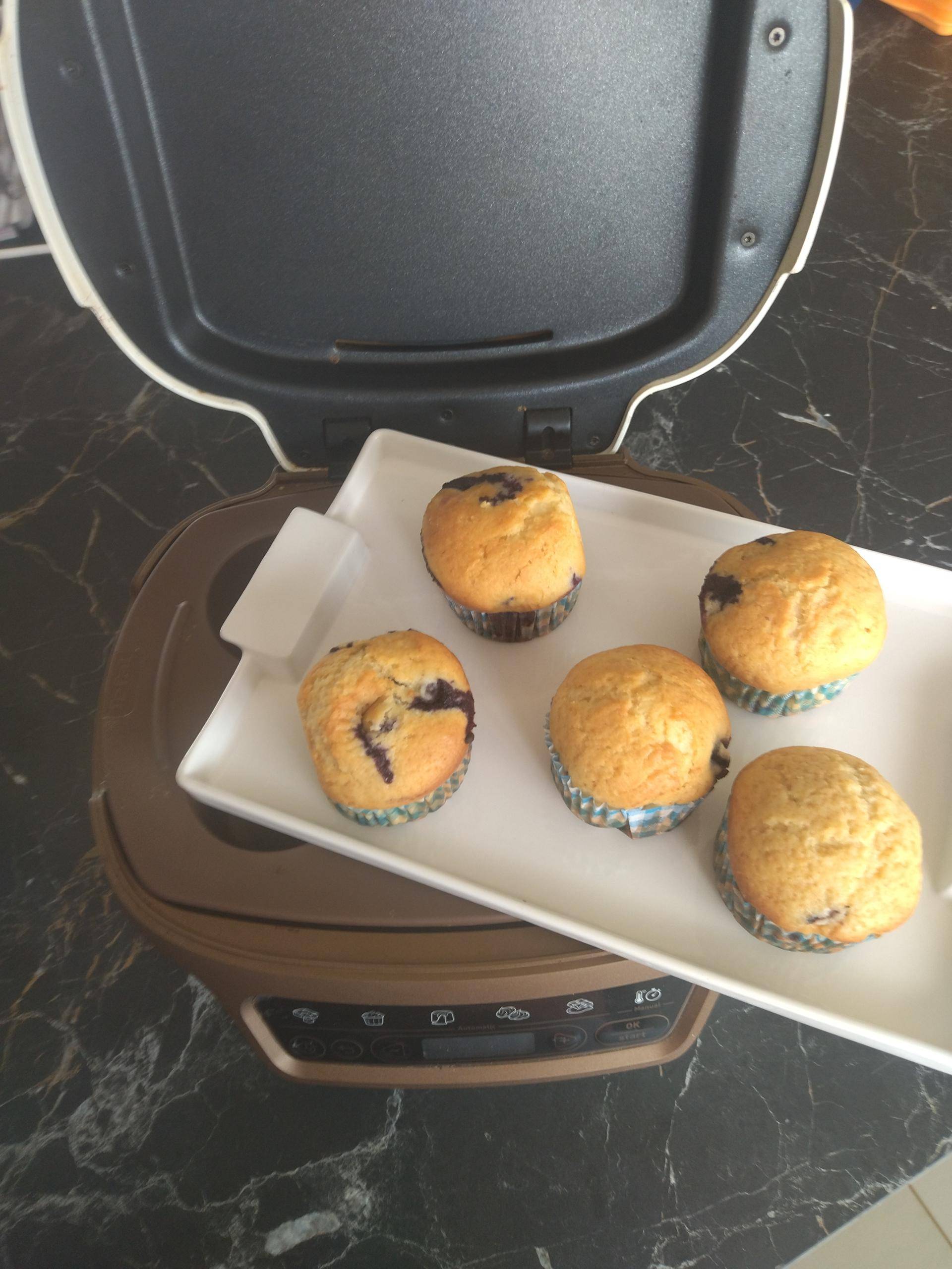 Muffins aux myrtilles pour le goûter - Recepten Cake Factory | Tefal