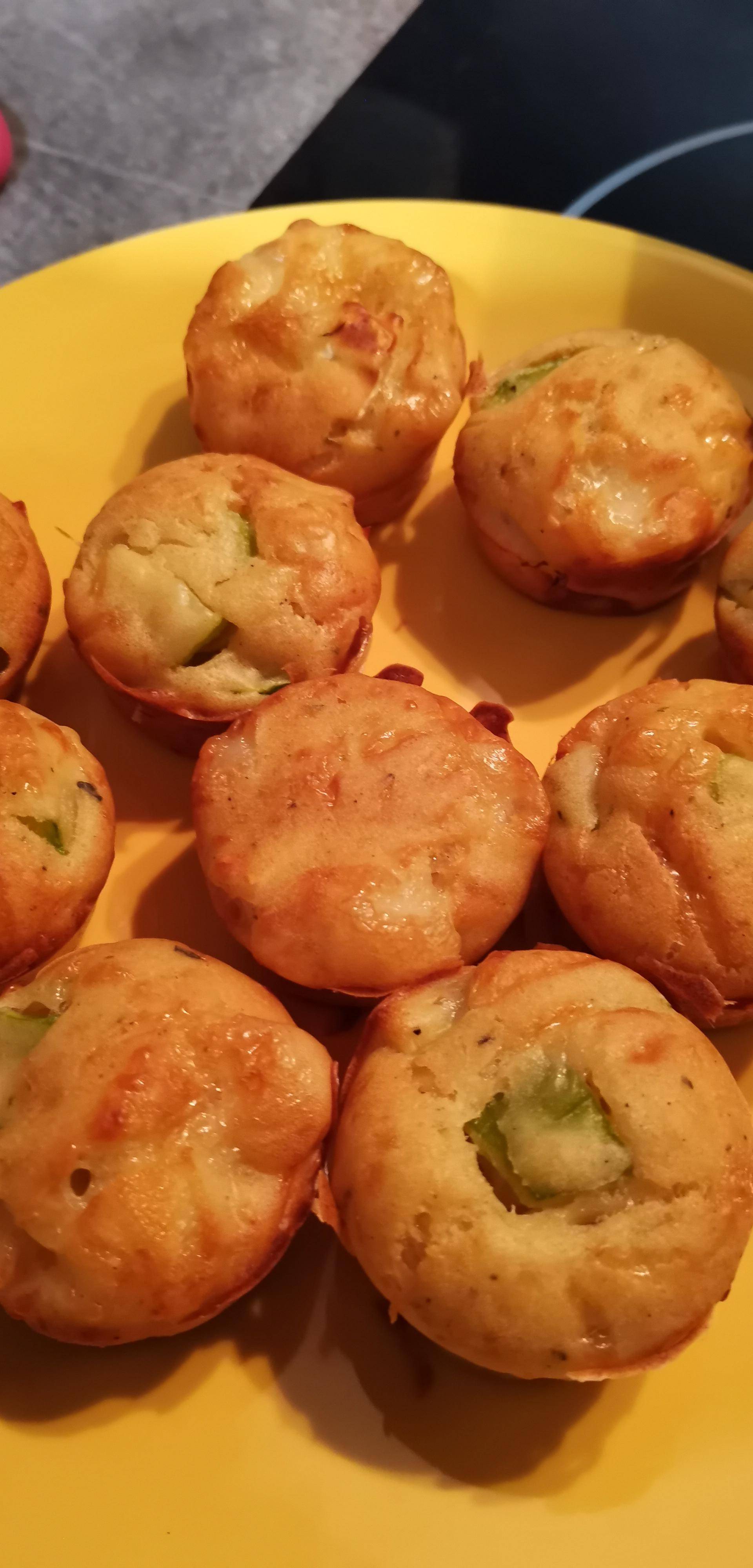 Mini muffins courgette chèvre jambon - Recette Cake Factory | Tefal