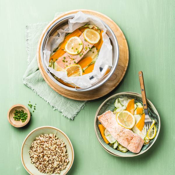 Papillotes de saumon aux carottes - Recepten undefined | Tefal