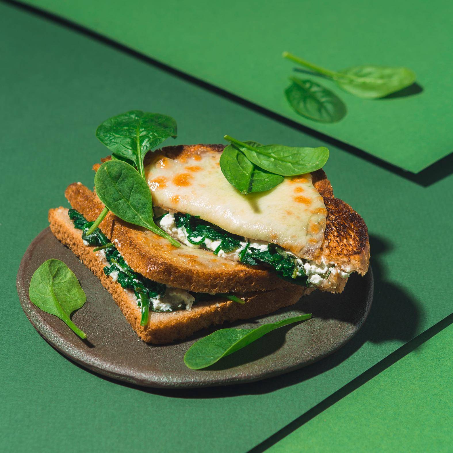 Croques chèvre épinards - Recepten Poêles et Casseroles | Tefal