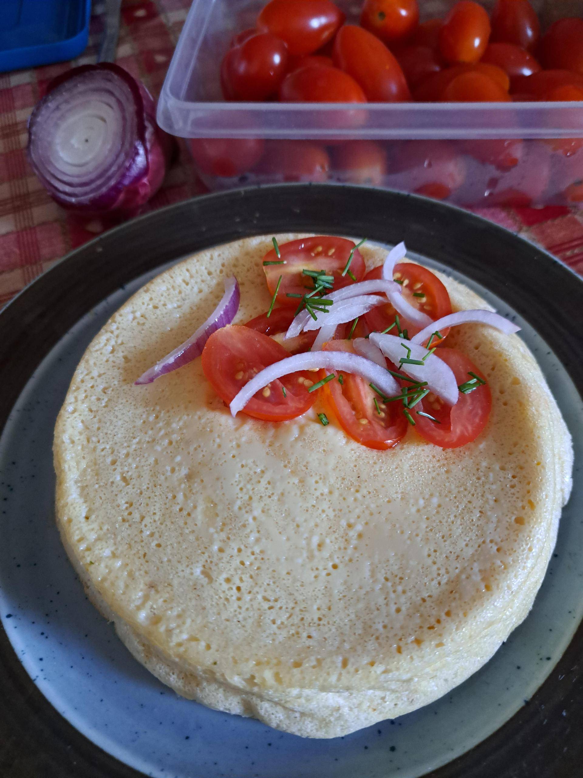 Omelette soufflée au parmesan - Recepten Cake Factory | Tefal