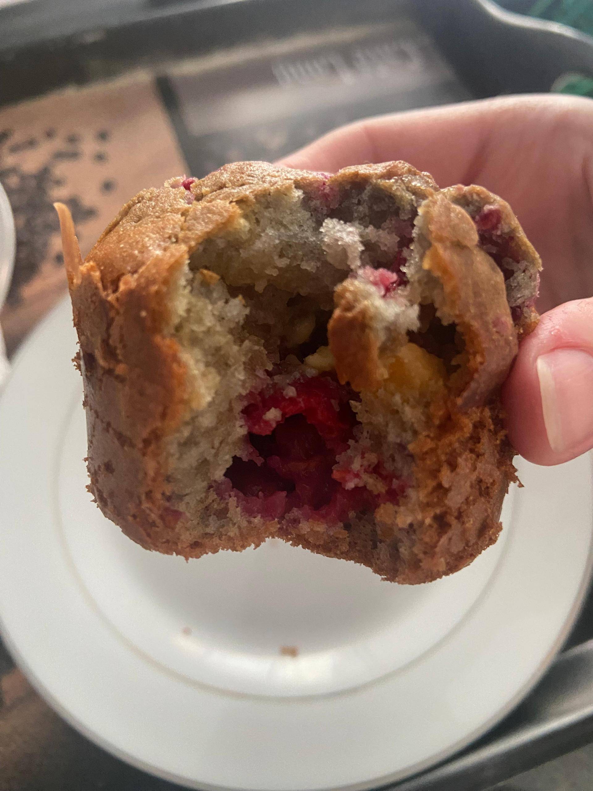 Muffin chocolat blanc framboise - Recepten Cake Factory | Tefal