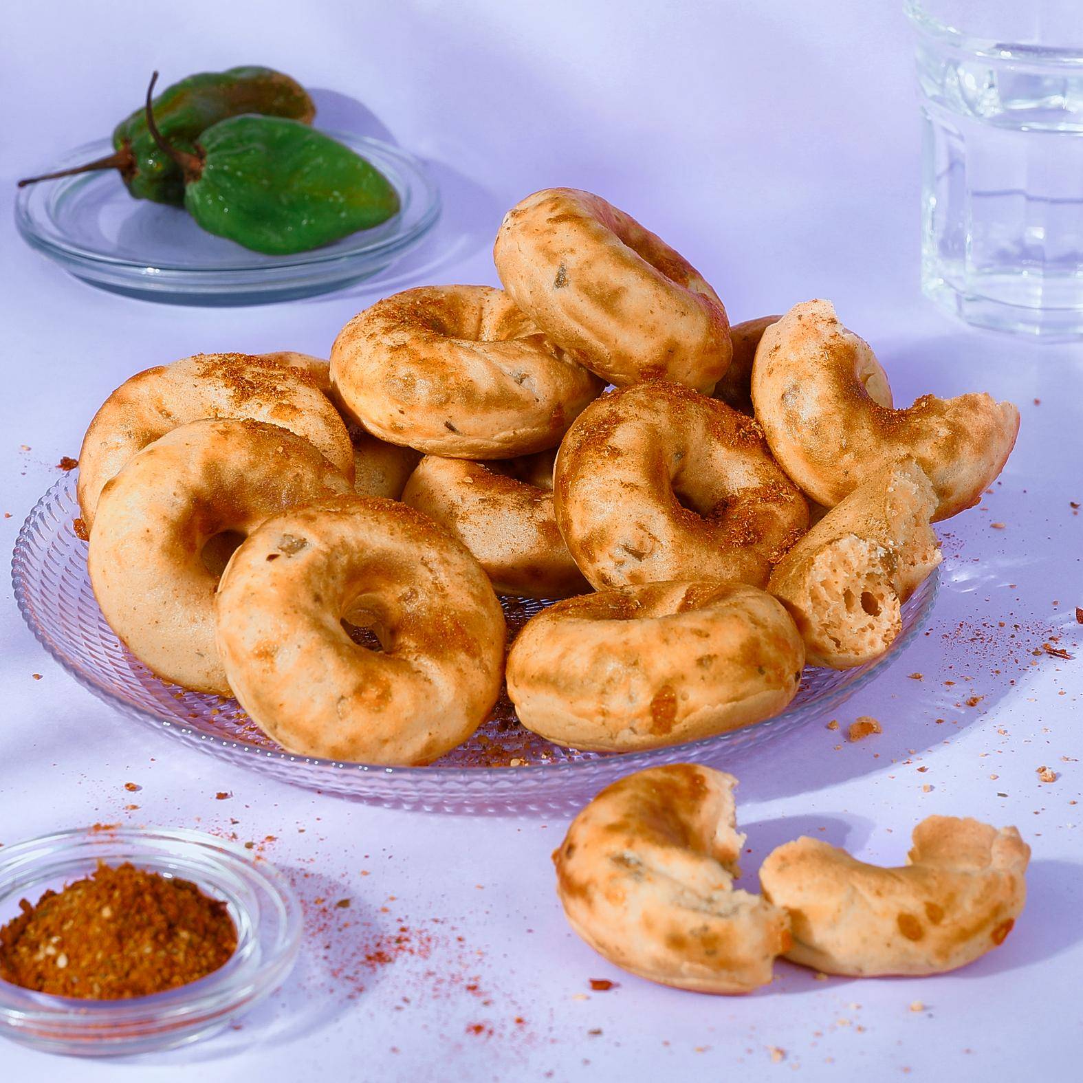 Cheddar and jalapeño doughnuts - Recepten Snack Collection MECHANICAL | Tefal