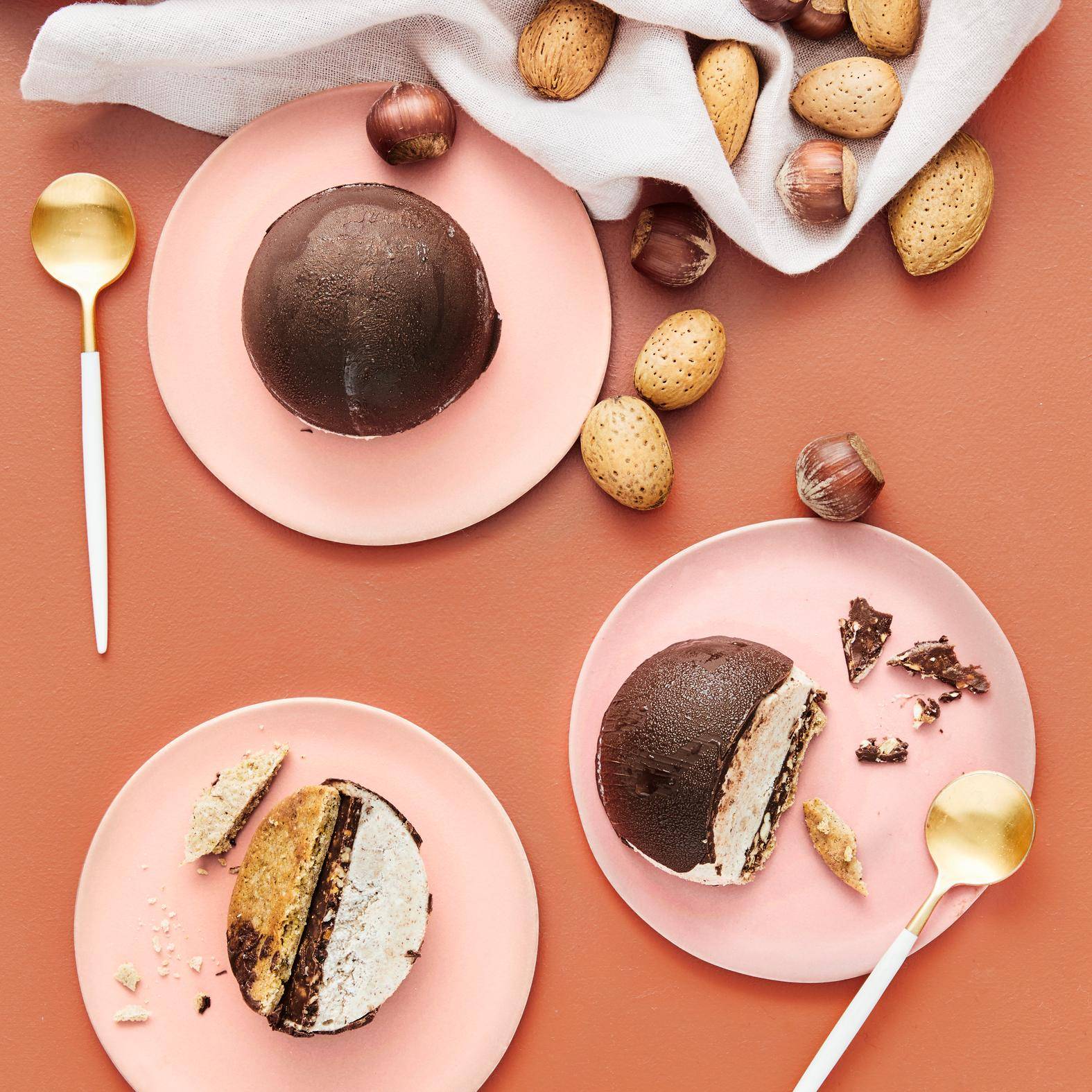 Dômes chocolat noisette (sans lactose et sans gluten) - Recepten Cake Factory | Tefal