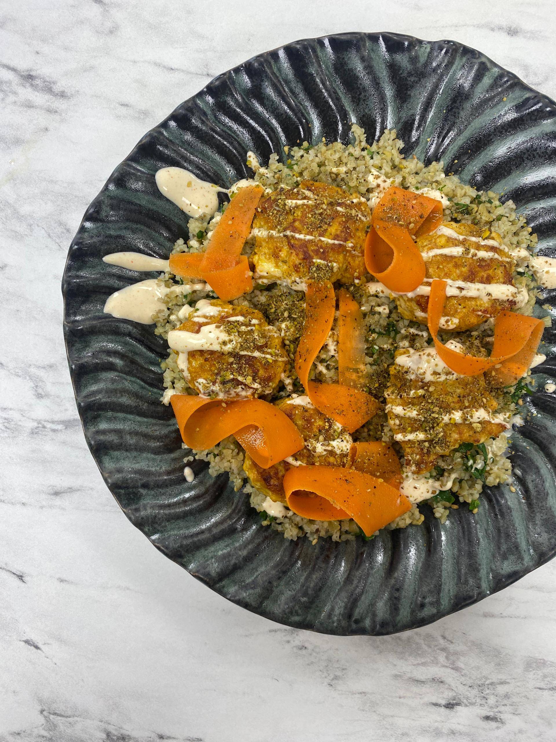 Boulettes, quinoa, pickles de carottes - Recette Poêles et Casseroles | Tefal