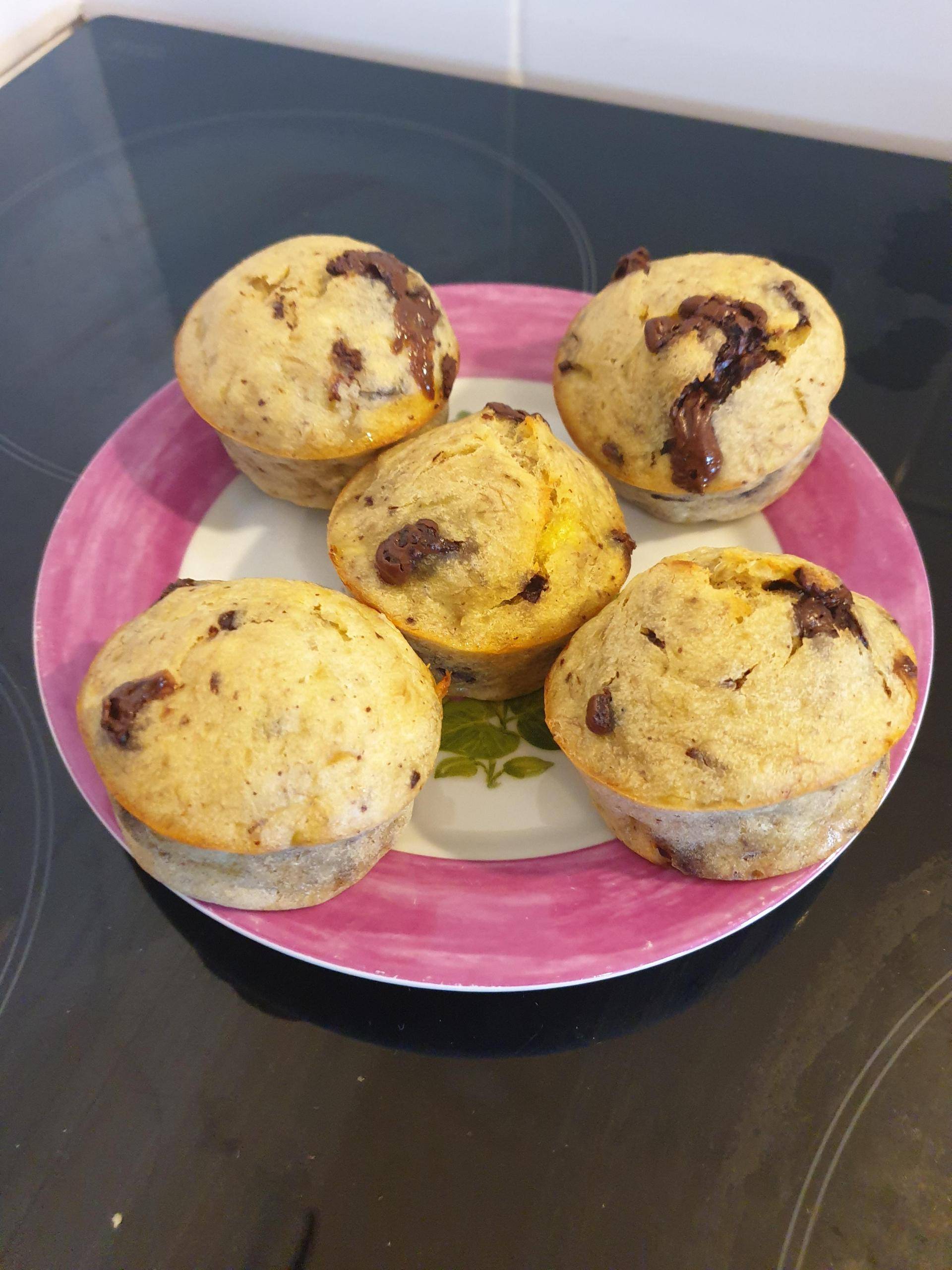 Muffins bananes chocolat sans beurre - Recepten Cake Factory | Tefal