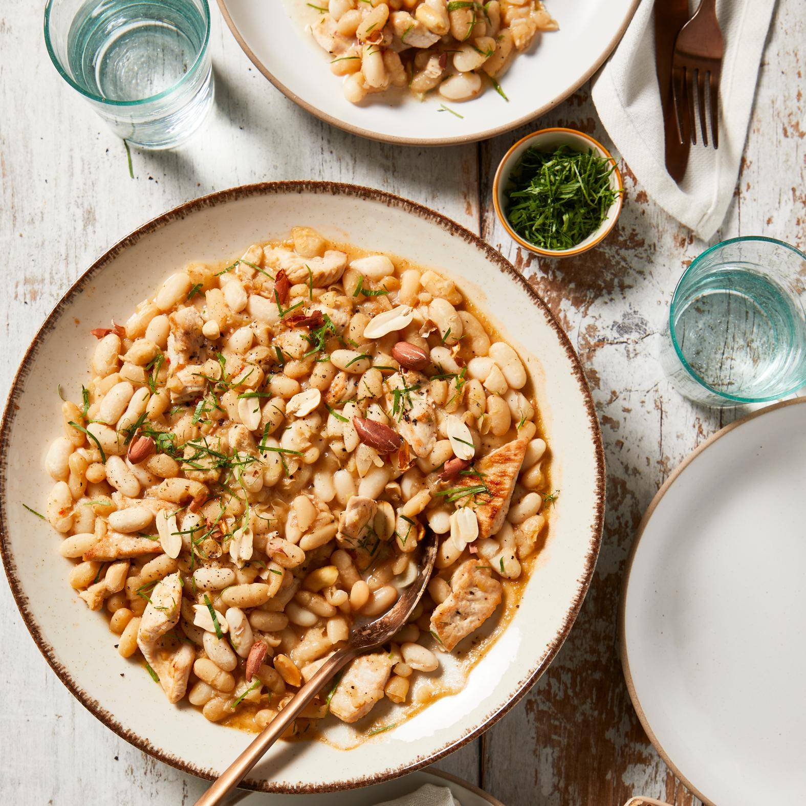 Chili blanc de dinde à la cacahuète - Recette Poêles et Casseroles | Tefal