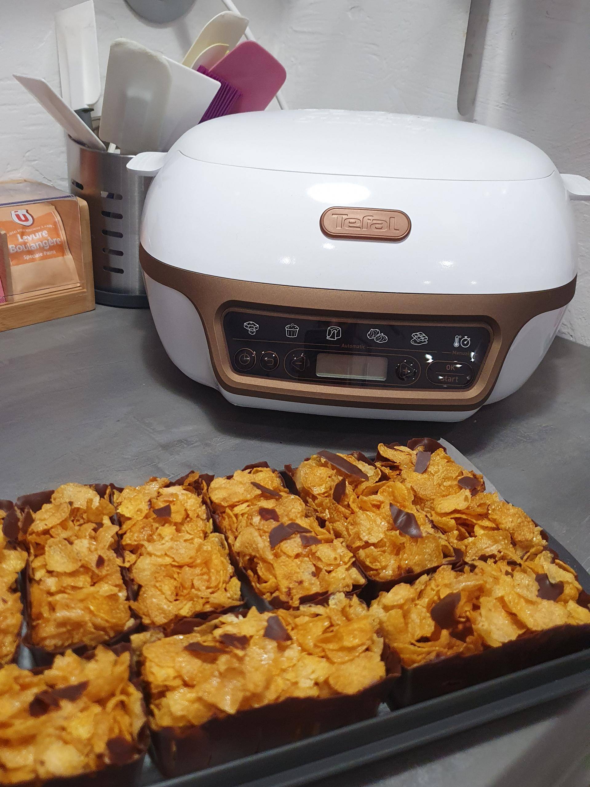 Barres de pétales de maïs façon sundy - Recepten Cake Factory | Tefal