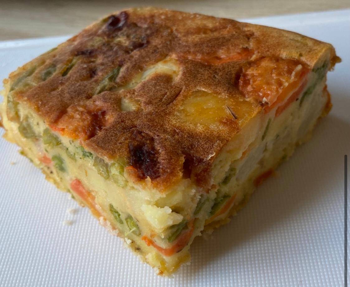 Cake de poêlée de légumes surgelés - Recepten Cake Factory Délices | Tefal