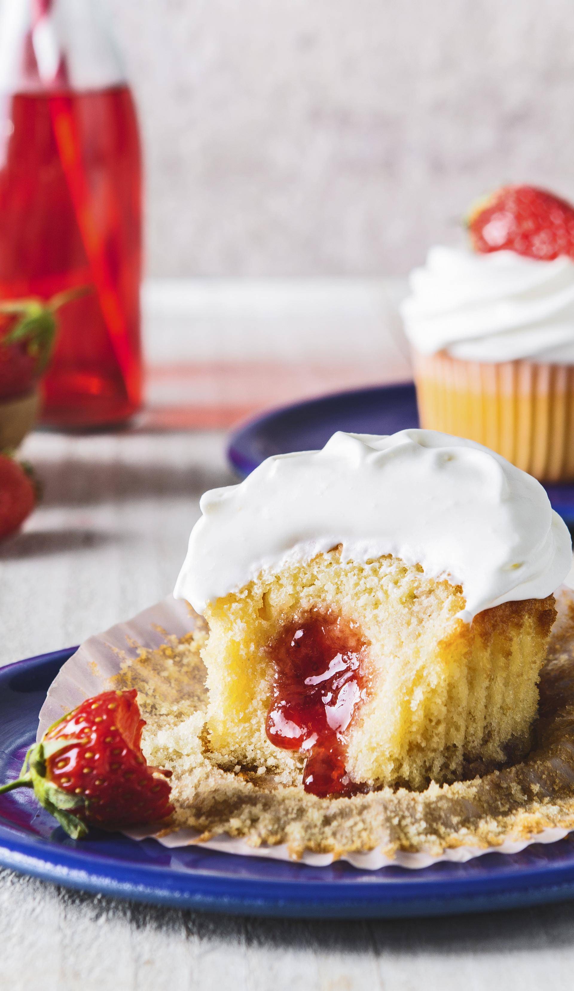 Cupcakes à la fraise - Recepten Cake Factory | Tefal