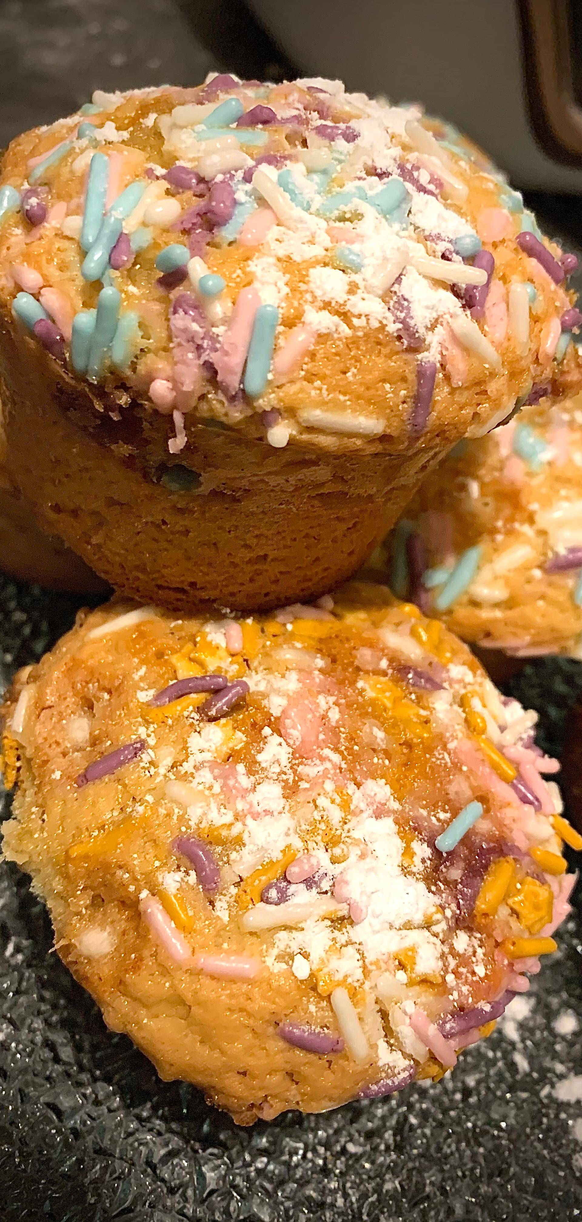 Muffins aux pépites colorées - Recepten Cake Factory | Tefal