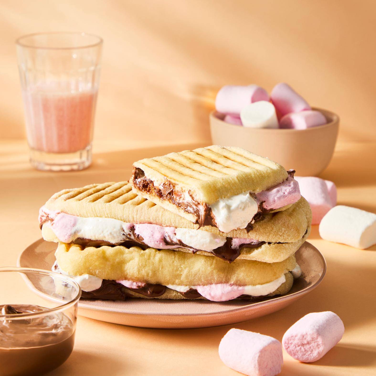 Panini van chocolade en marshmallow - Recepten Snack Collection MECHANICAL | Tefal
