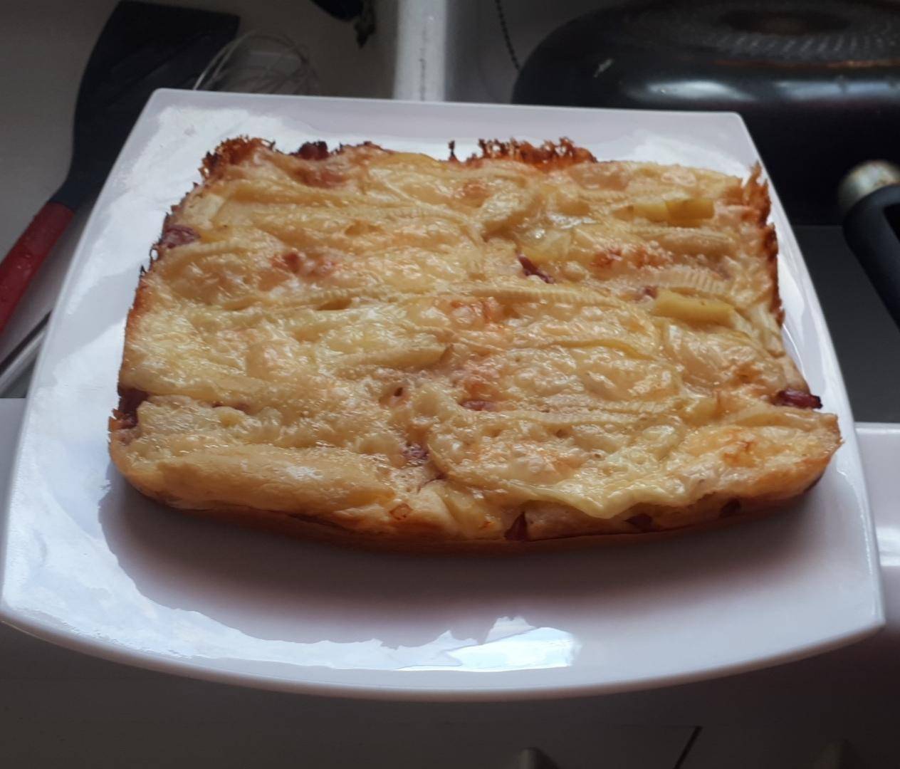 Pizza liquide tartiflette - Recepten Cake Factory | Tefal