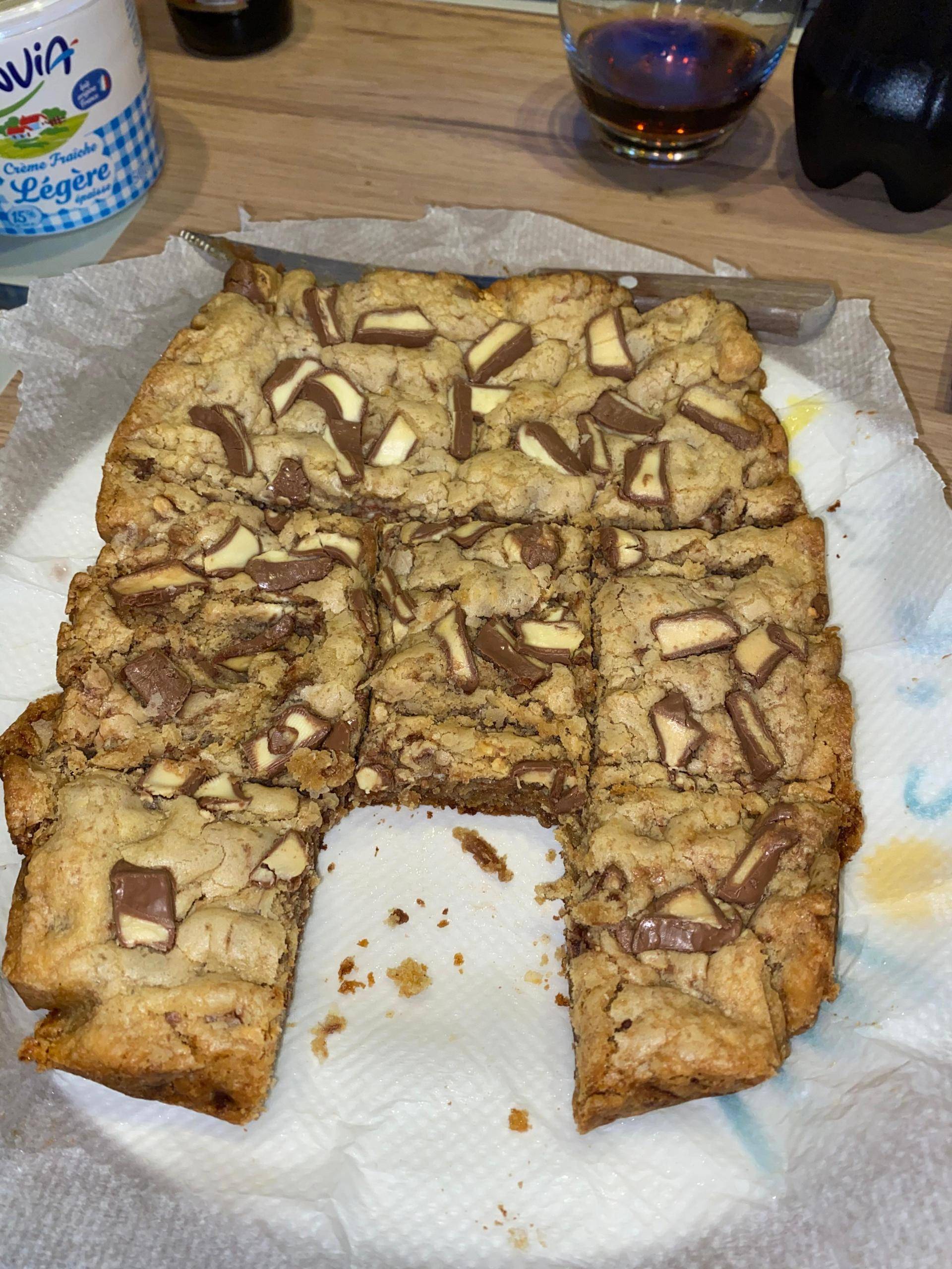Cookie bar au kinder maxi - Recepten Cake Factory | Tefal