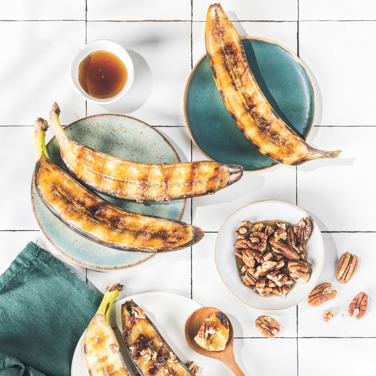Bananes grillées à la brésilienne aux noix de pécan - Recette OptiGrill 4in1 | Tefal