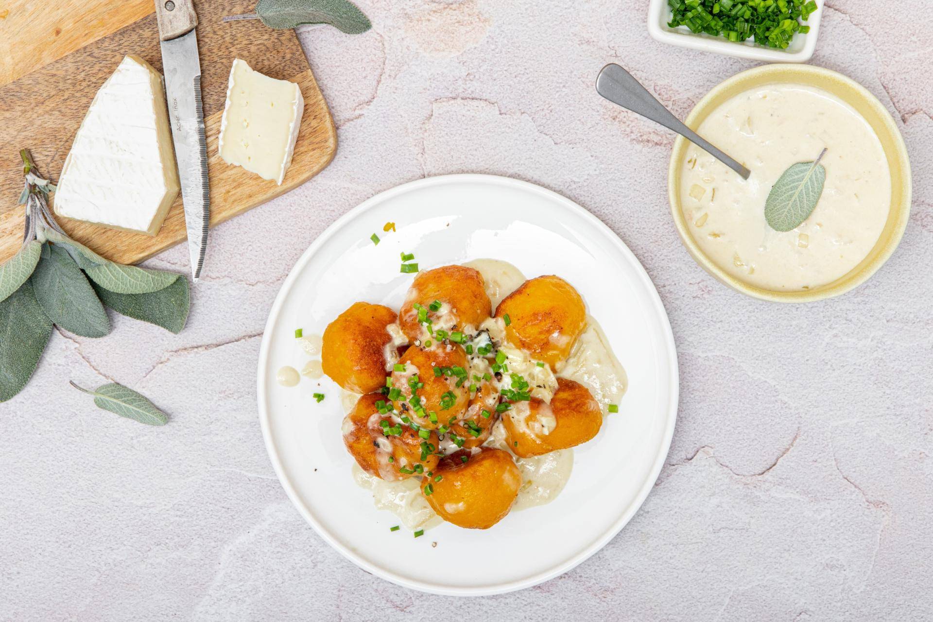 Gnocchis de potimarron fourrés au Brie - Recette Poêles et Casseroles | Tefal