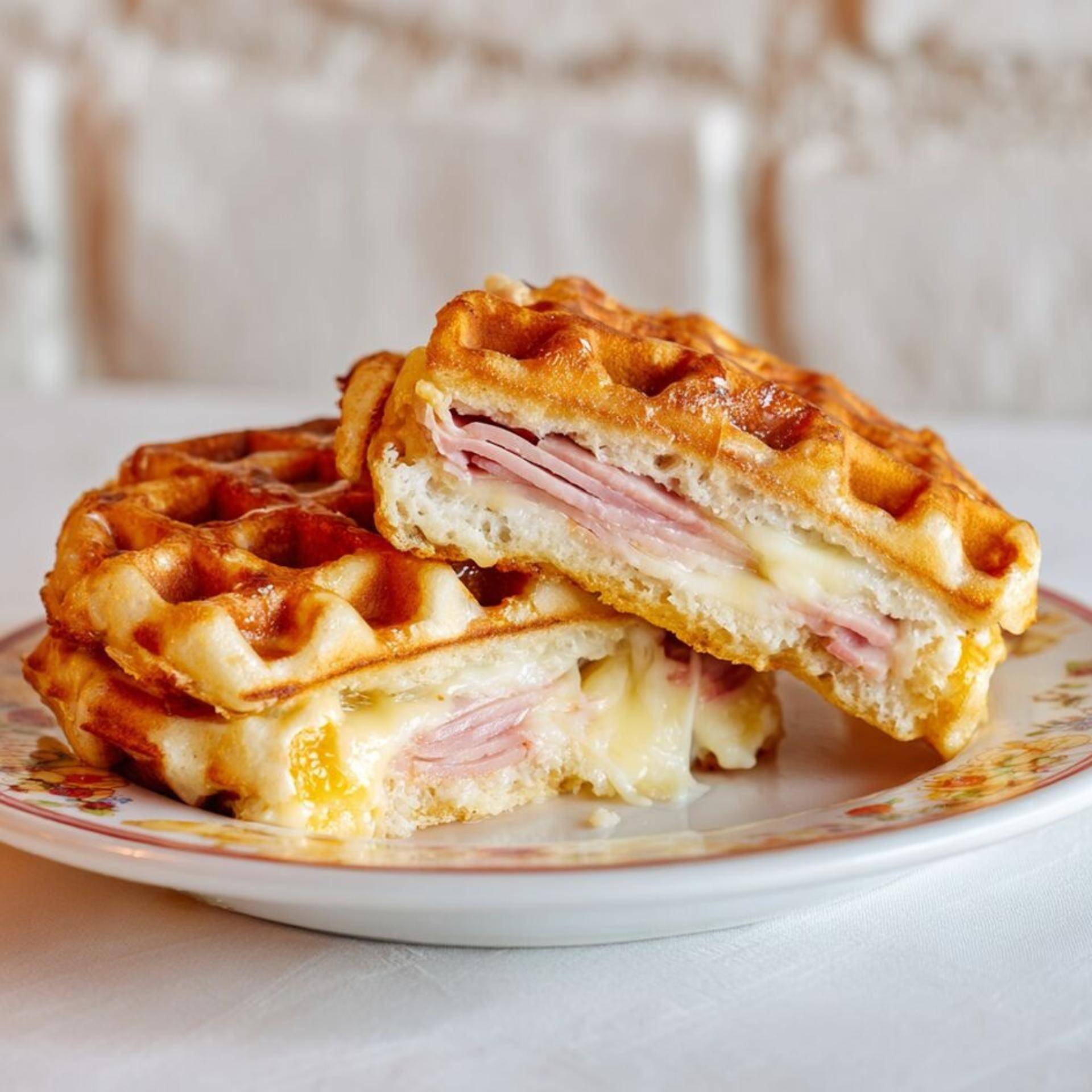 Gaufres fourrées salées au jambon et fromage - Recette Snack Collection MECHANICAL | Tefal