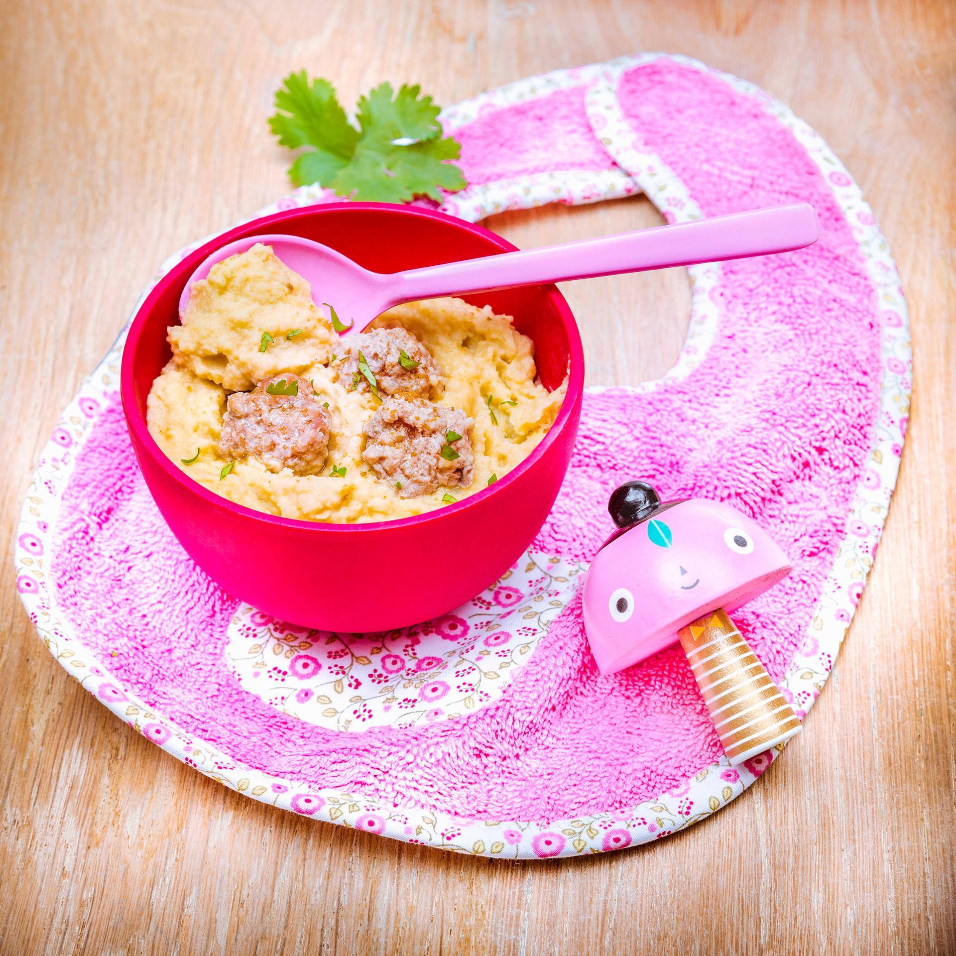 Boulettes d’agneau, houmous de céleri rave à partir de 12 mois - Recepten undefined | Tefal