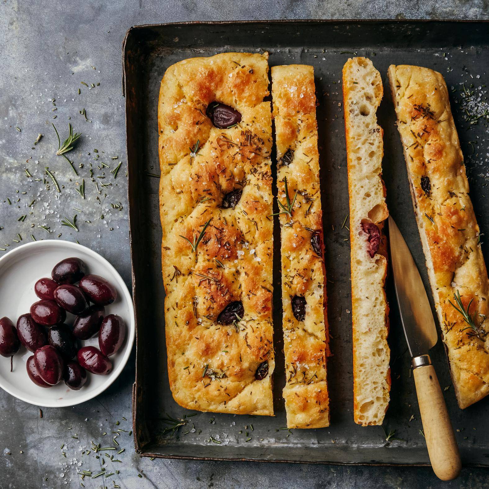 Ongekneden focaccia - Recepten OptiGrill 2in1 | Tefal