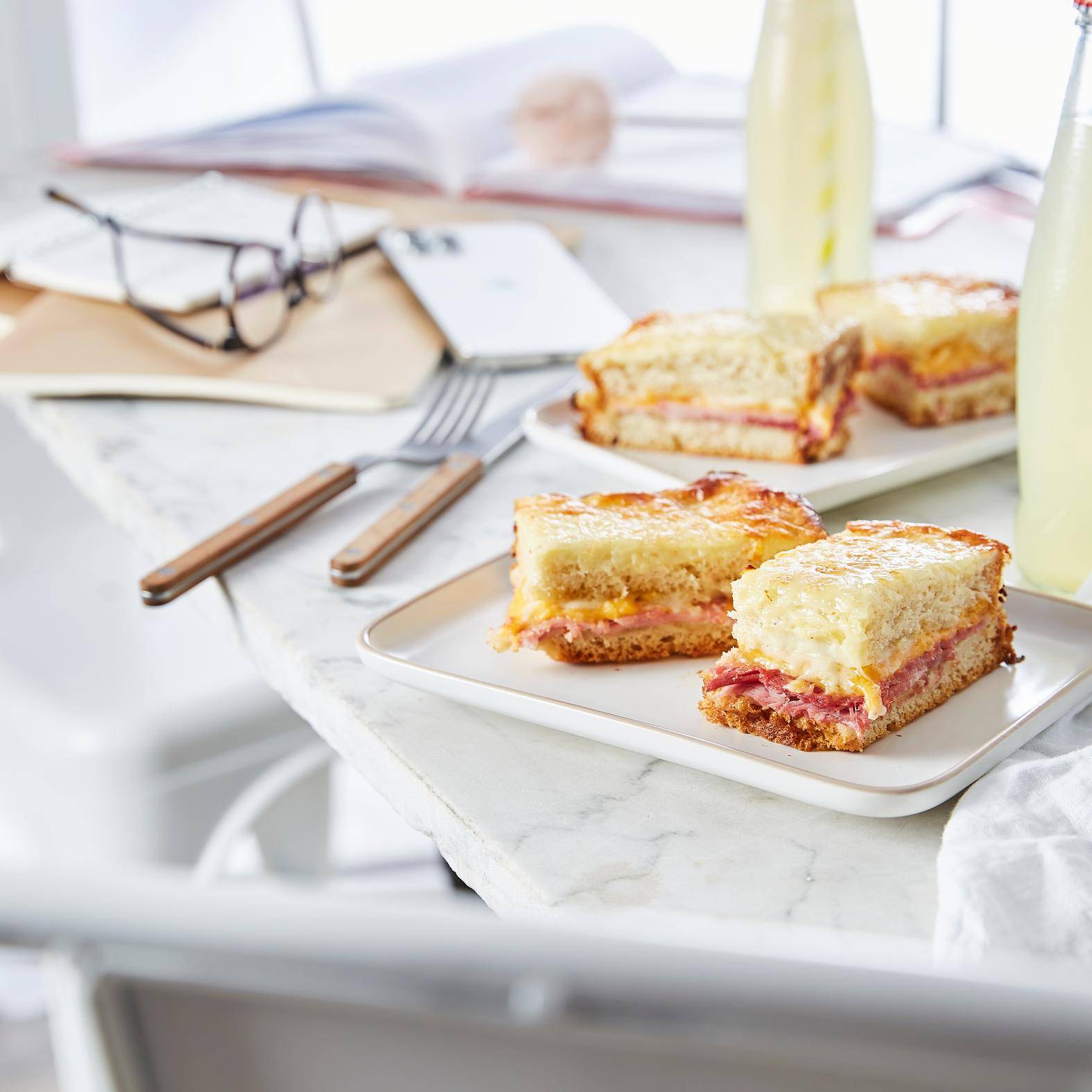 Croque cake jambon fromage - Recepten Cake Factory | Tefal