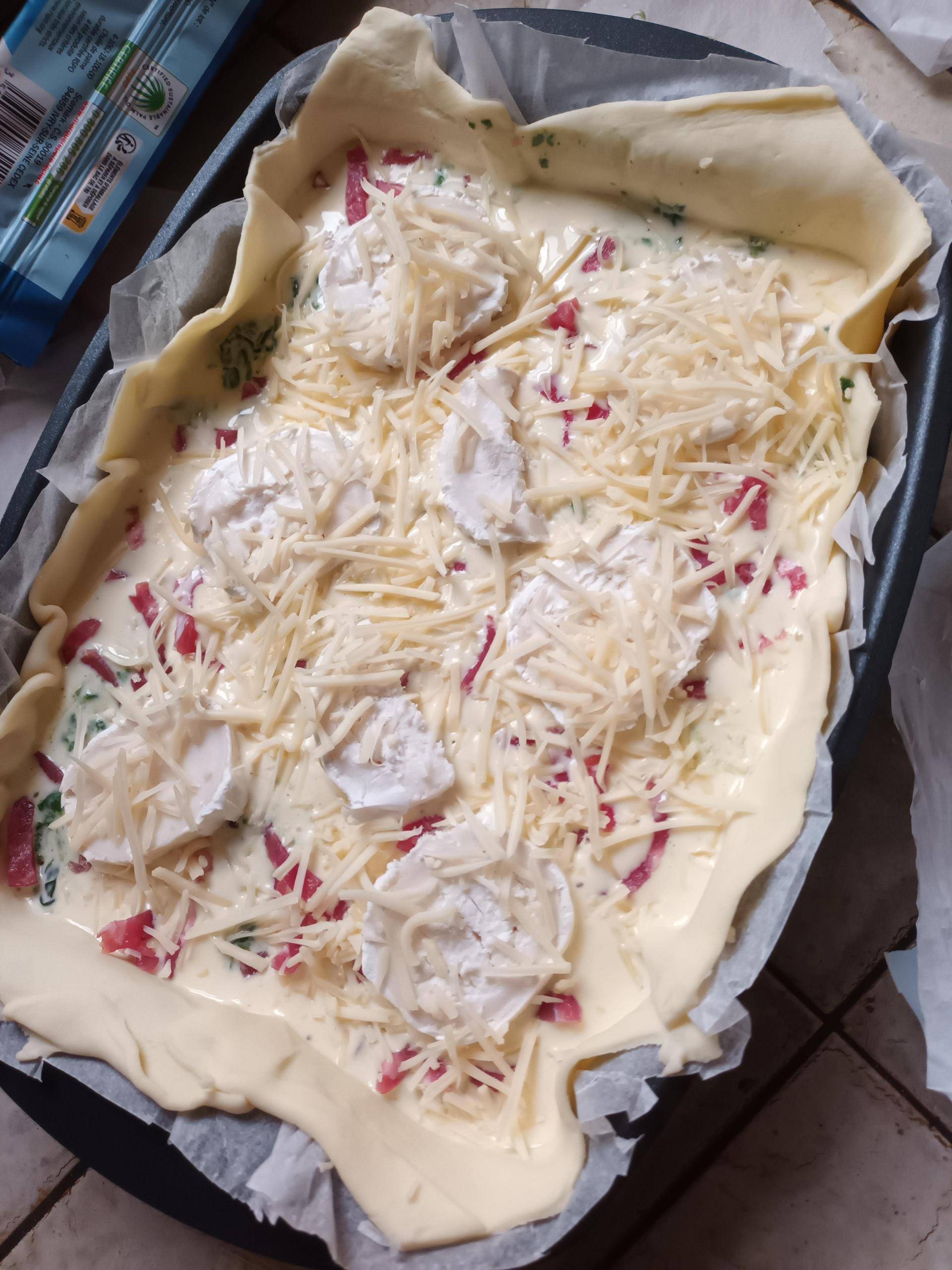 Quiche épinards chèvre allumettes de bacon - Recette Cake Factory Délices | Tefal