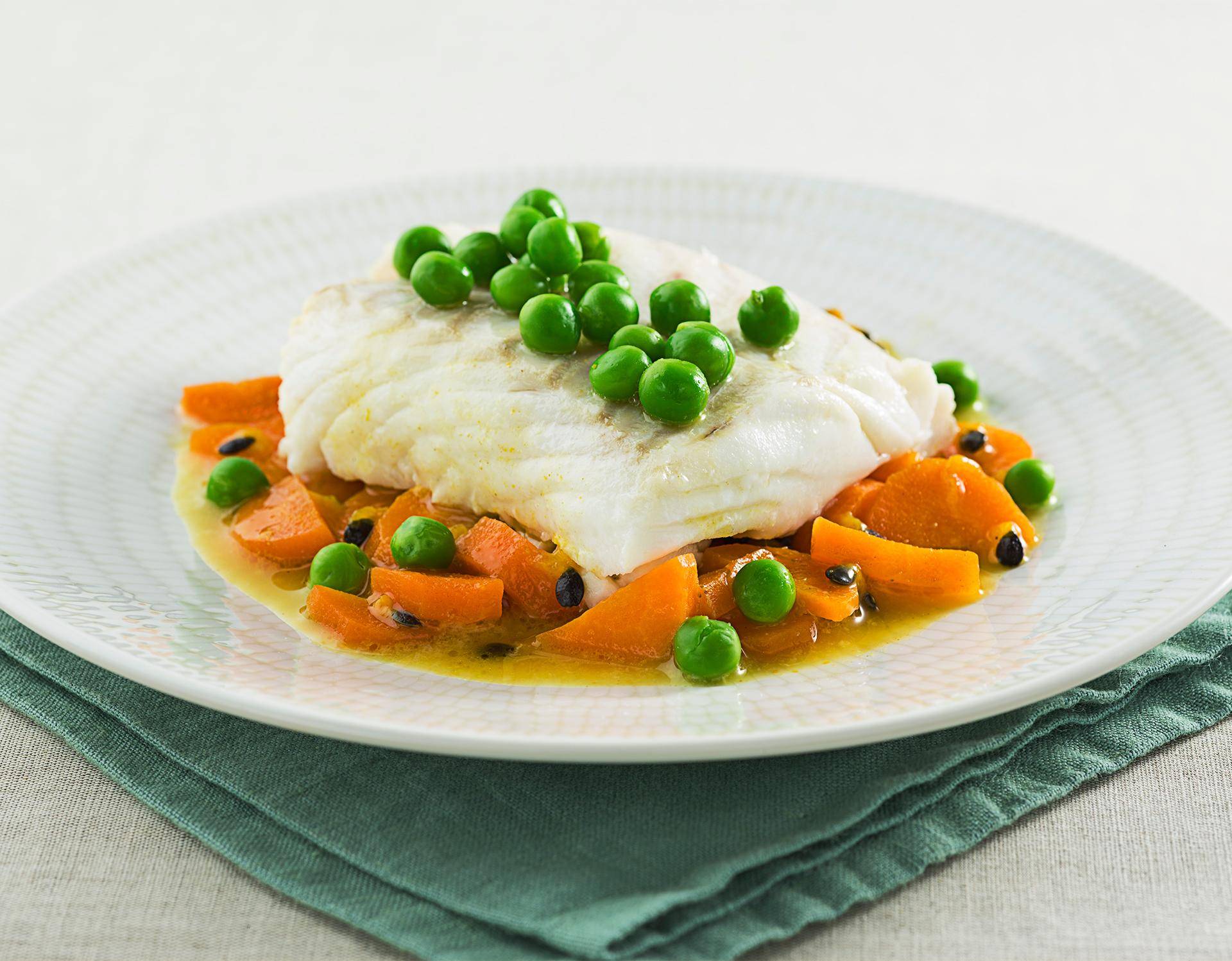 Dos de cabillaud orange-passion et petits légumes - Recette undefined | Tefal