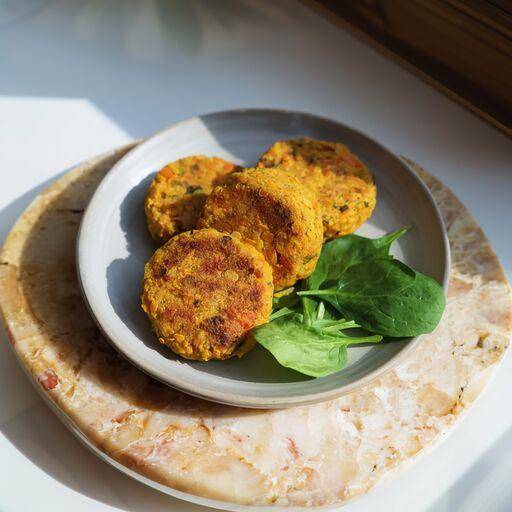 Galettes de lentilles corail et patate douce - Recepten Poêles et Casseroles | Tefal