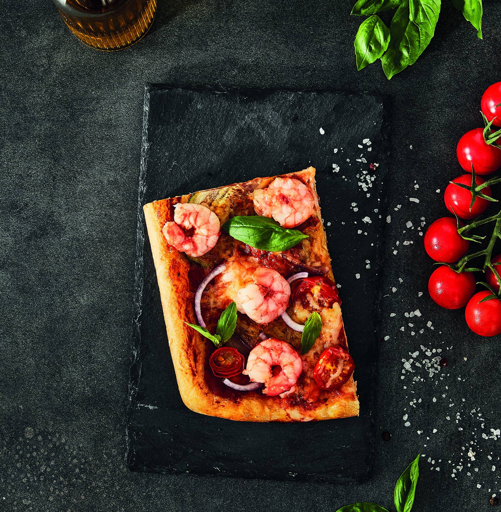 Pizza aux crevettes et légumes - Recette OptiGrill + | Tefal